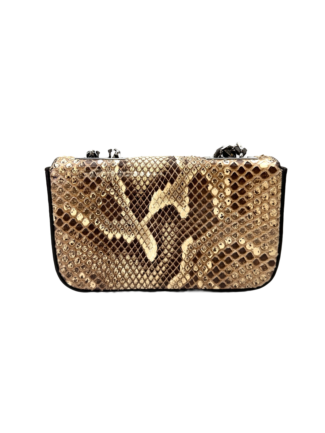 Fendi 3Baguette Python Leather Shoulder Bag FF125