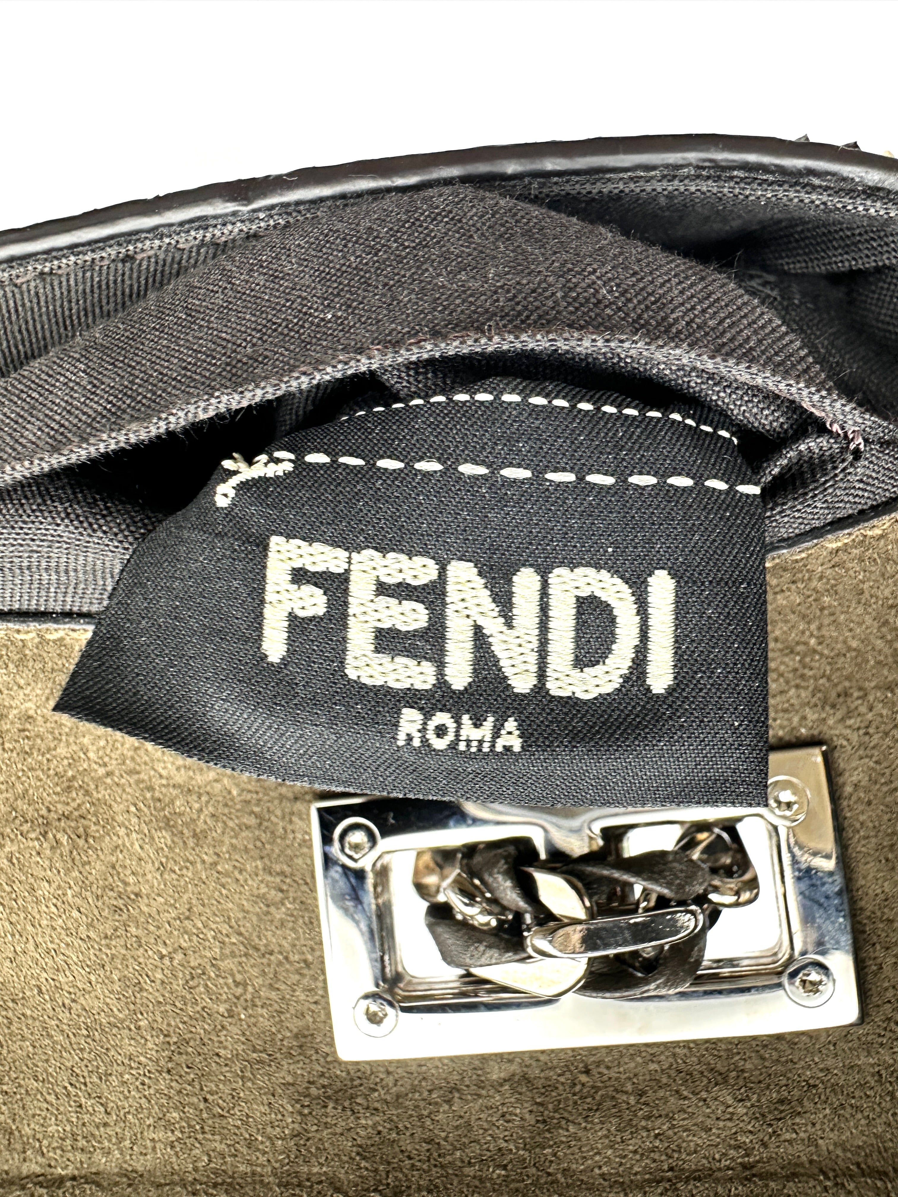 Fendi 3Baguette Python Leather Shoulder Bag FF125