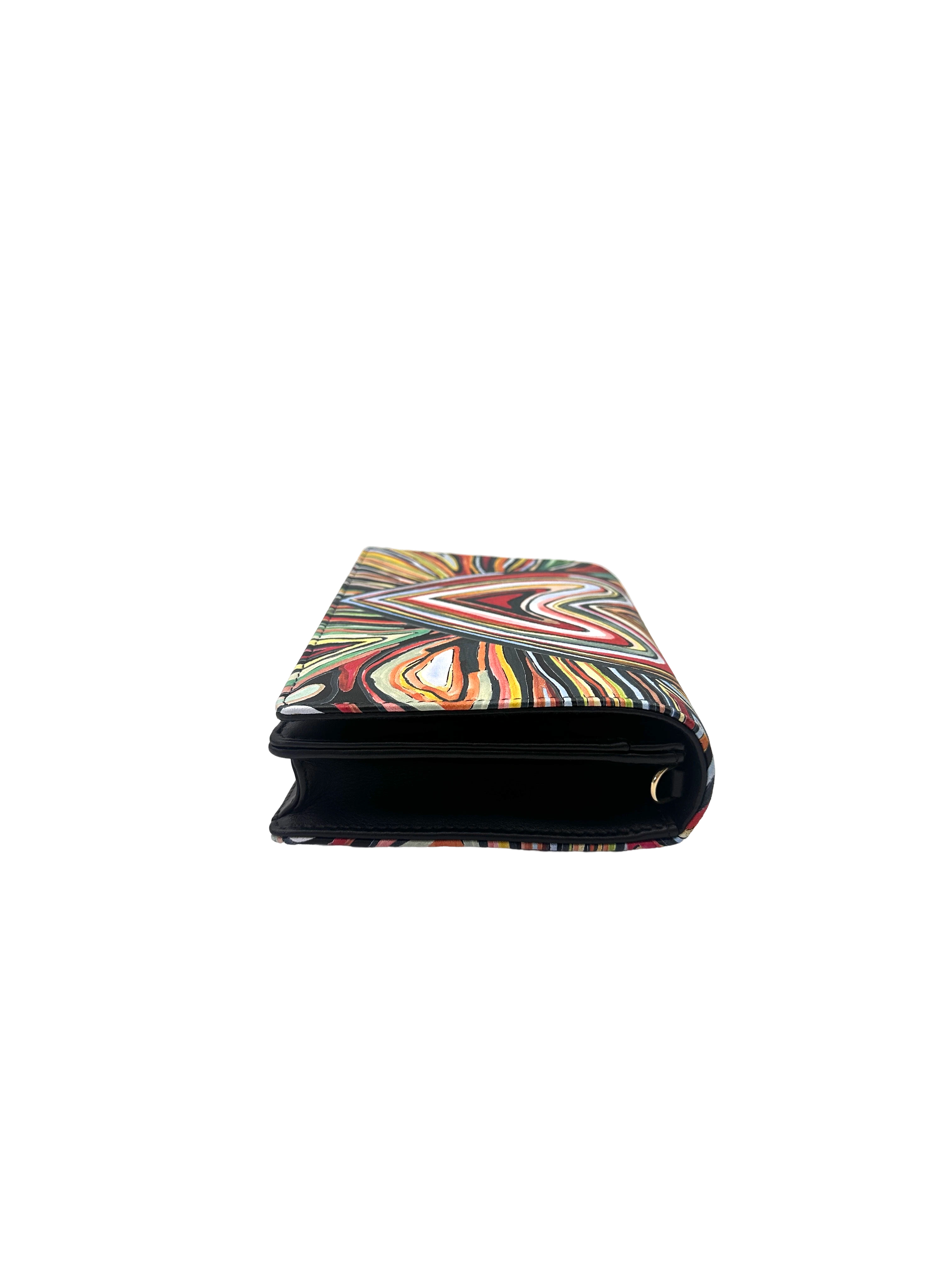 Christian Dior Graffiti Heart Pattern Zip Pouch Clutch DR820