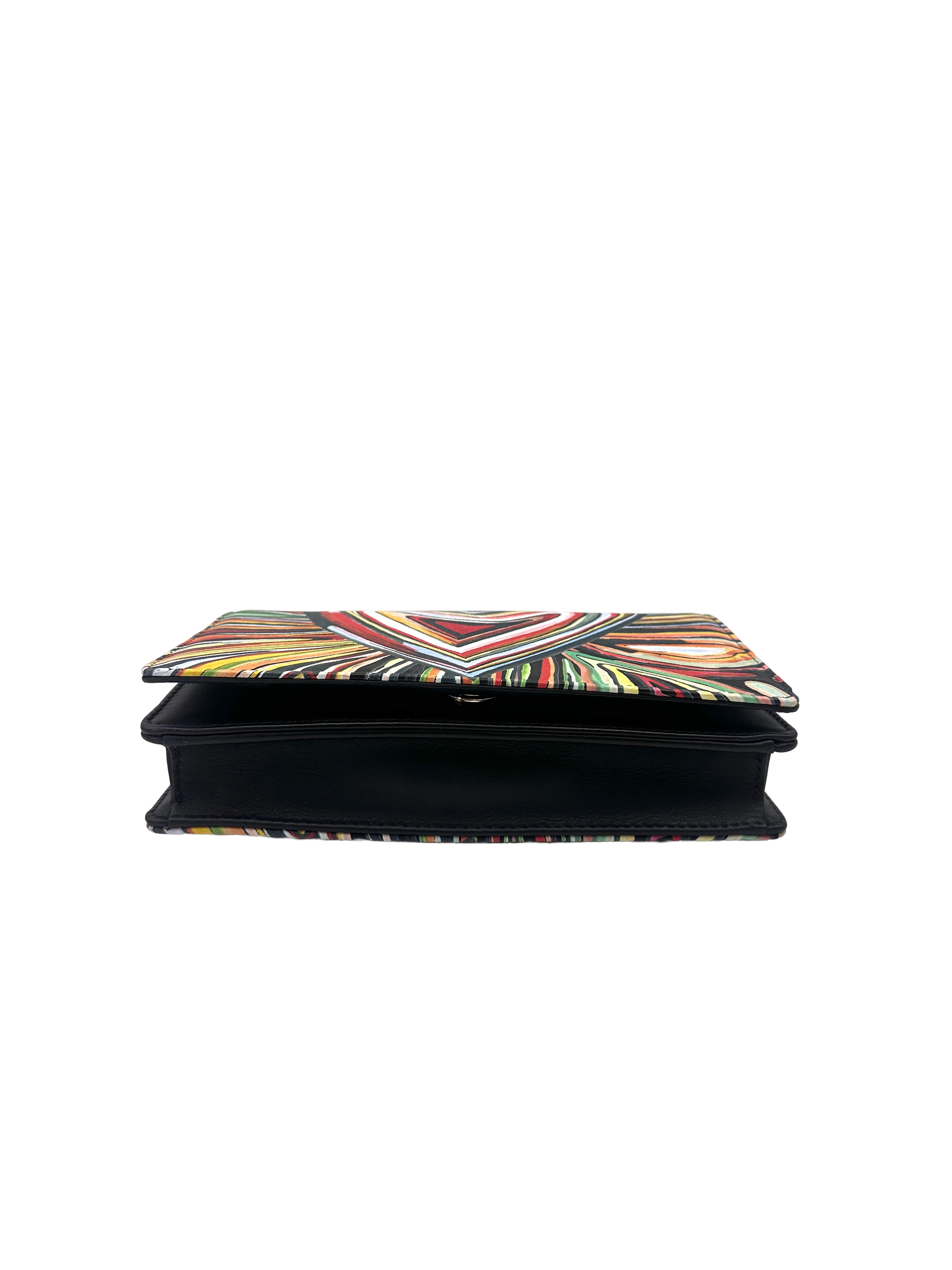 Christian Dior Graffiti Heart Pattern Zip Pouch Clutch DR820
