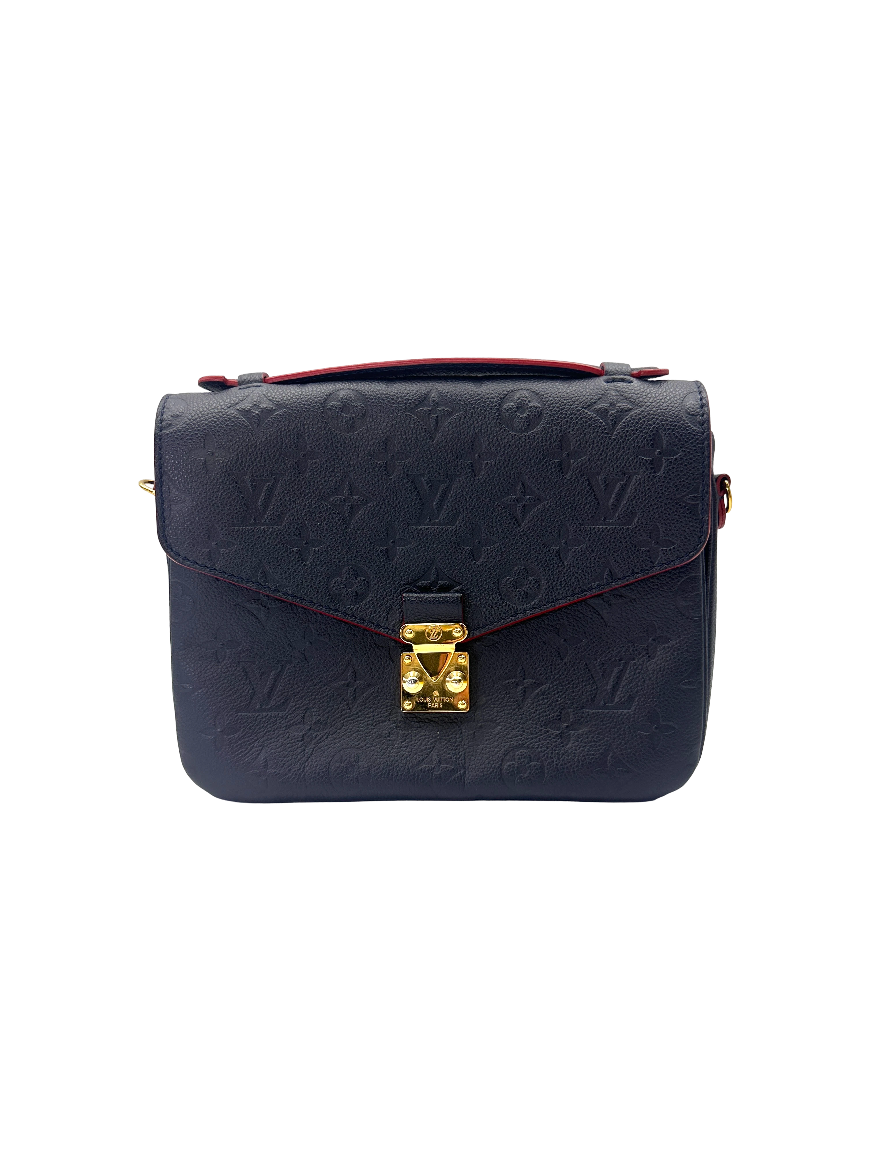 Louis Vuitton Navy Empreinte Monogram Leather Pochette Metis LV3107