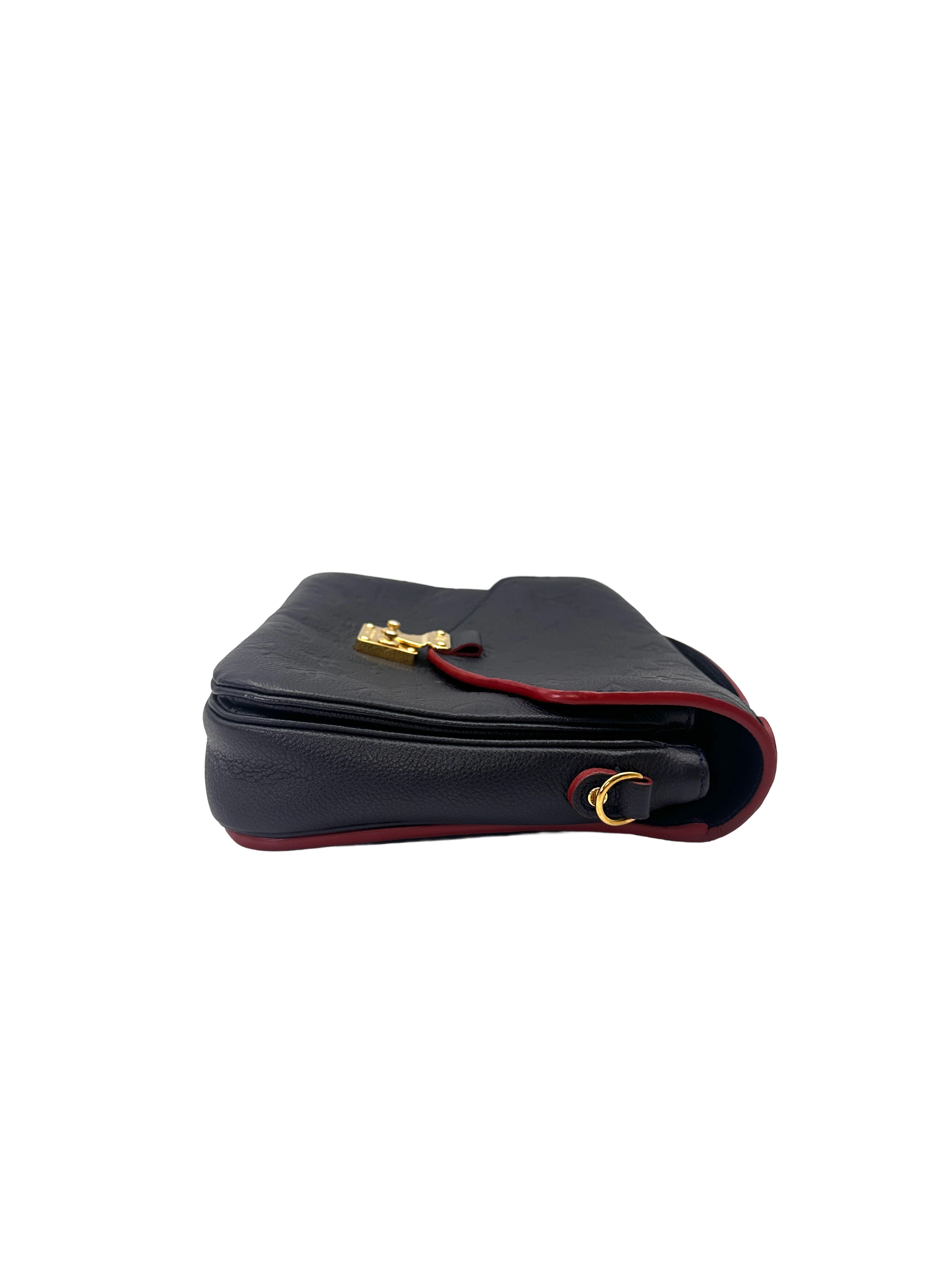 Louis Vuitton Navy Empreinte Monogram Leather Pochette Metis LV3107