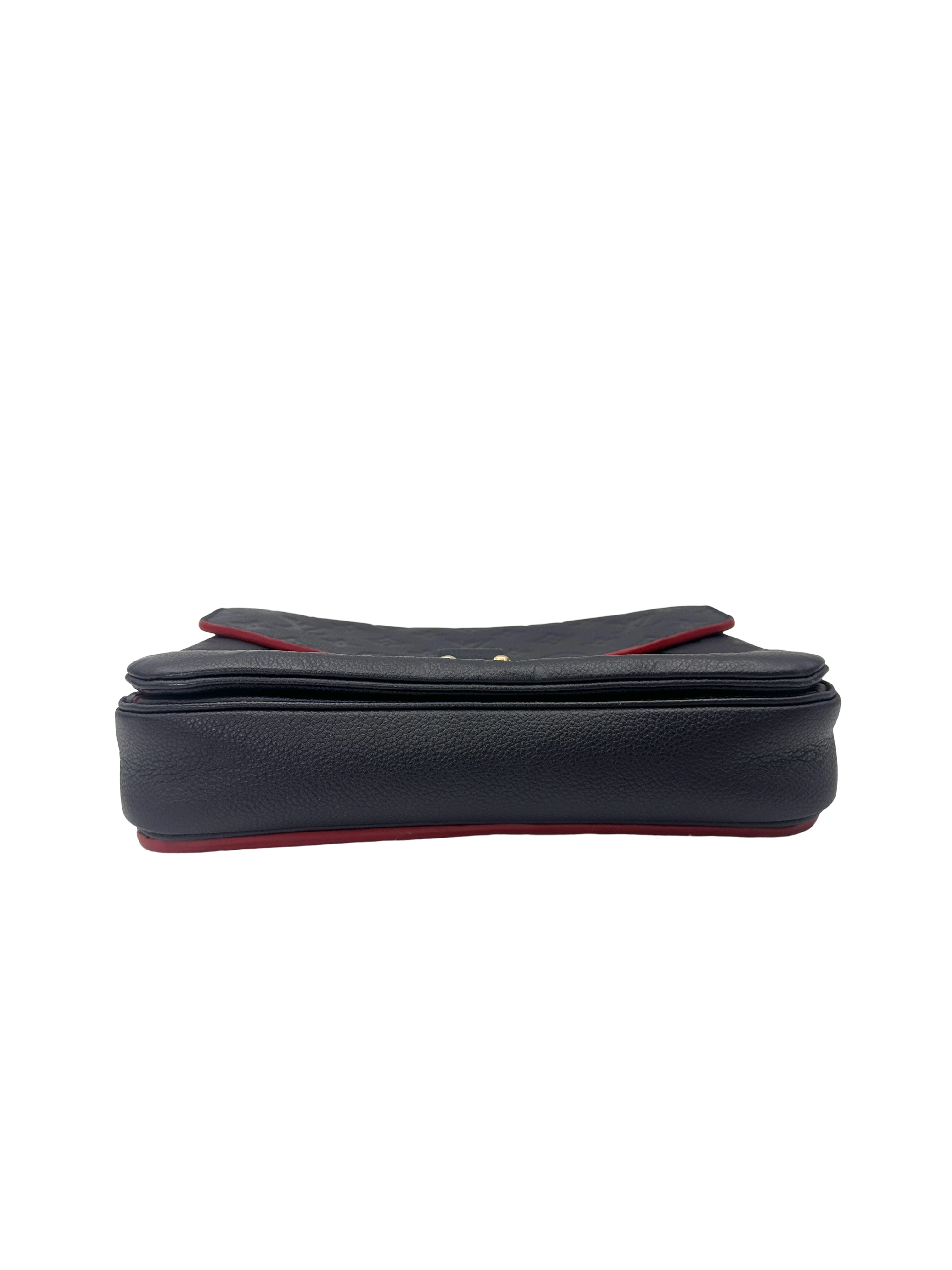 Louis Vuitton Navy Empreinte Monogram Leather Pochette Metis LV3107