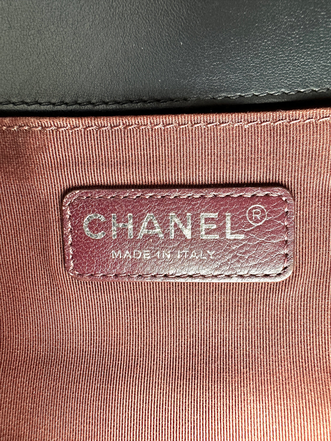 Chanel LeBoy Black Chevron Quilted Leather Medium Size Flap Bag With Silver Buckle(20***52) CC2246