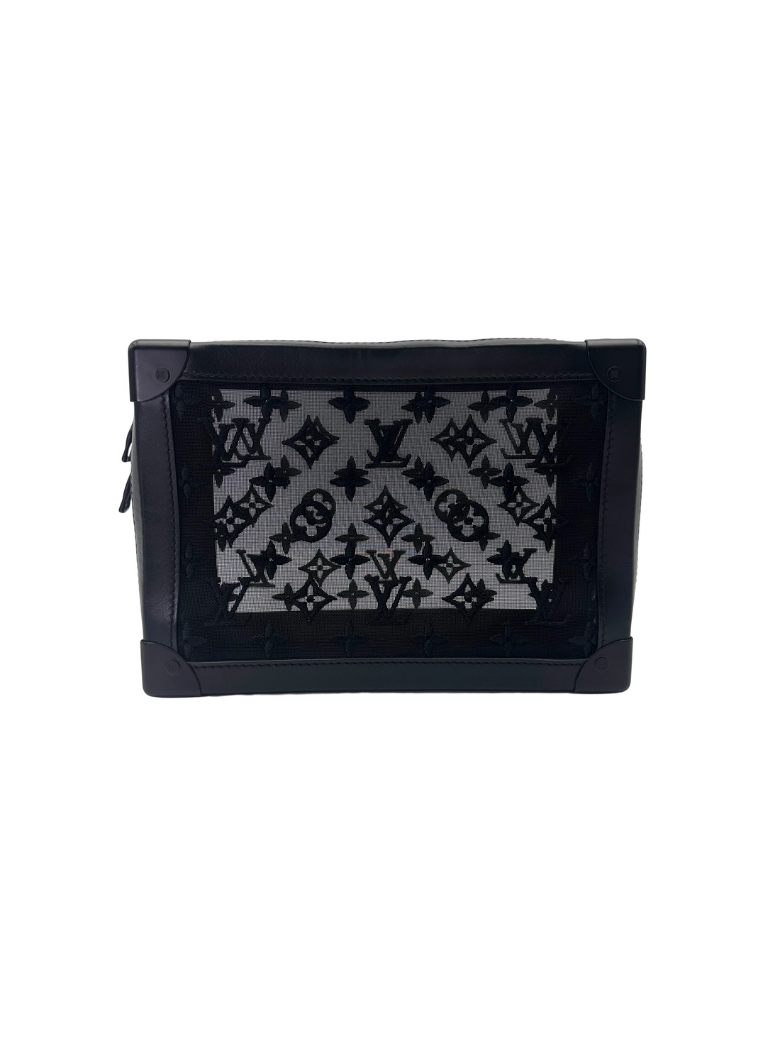 Louis Vuitton Black Monogram Mesh Soft Trunk LV3105