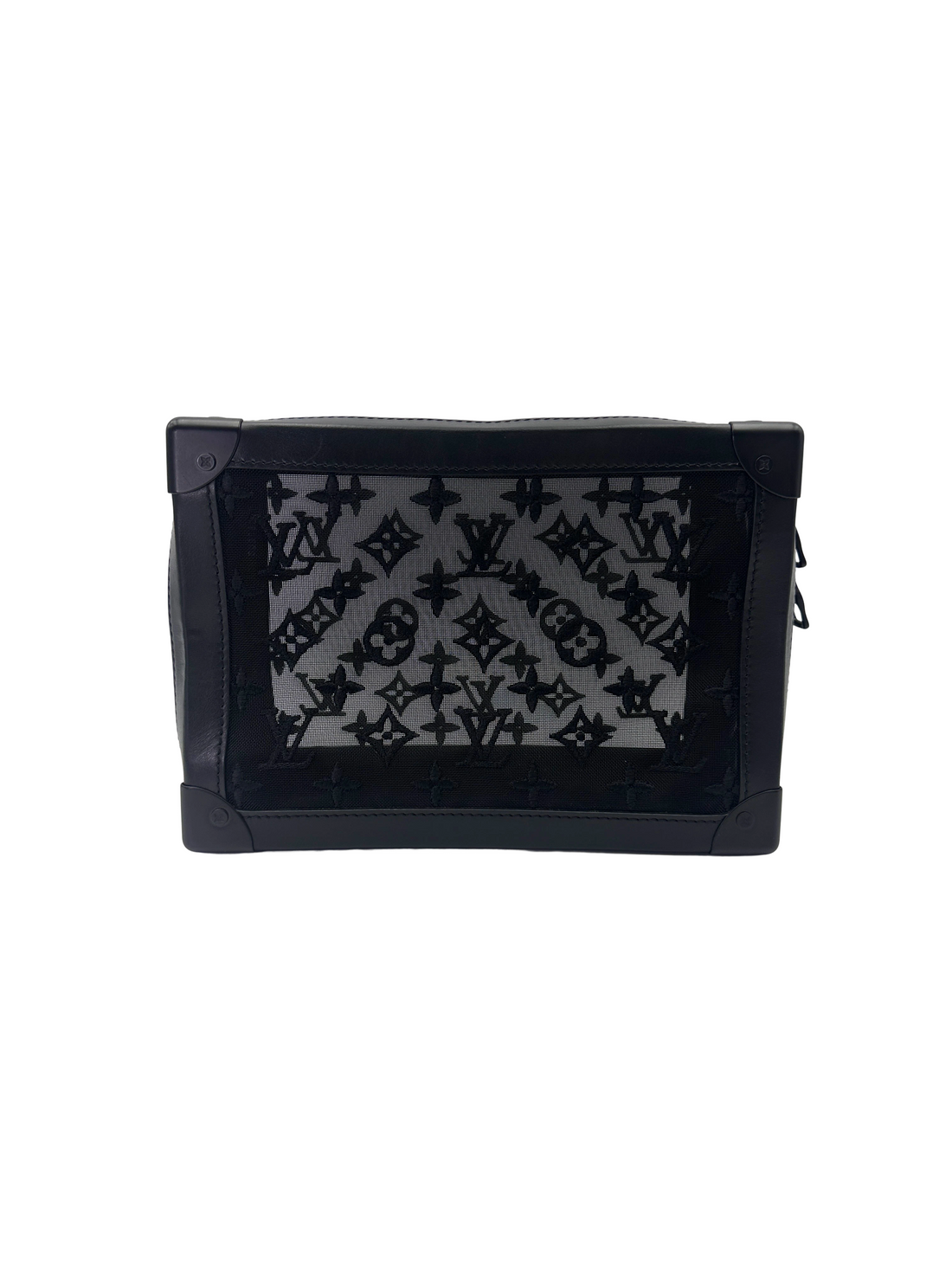 Louis Vuitton Black Monogram Mesh Soft Trunk LV3105