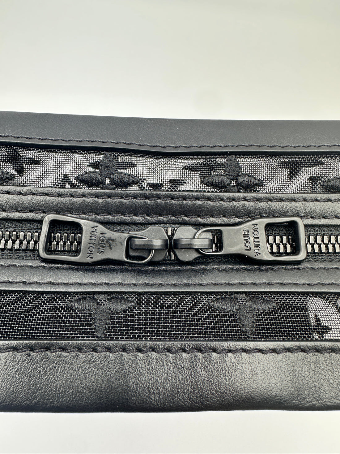 Louis Vuitton Black Monogram Mesh Soft Trunk LV3105