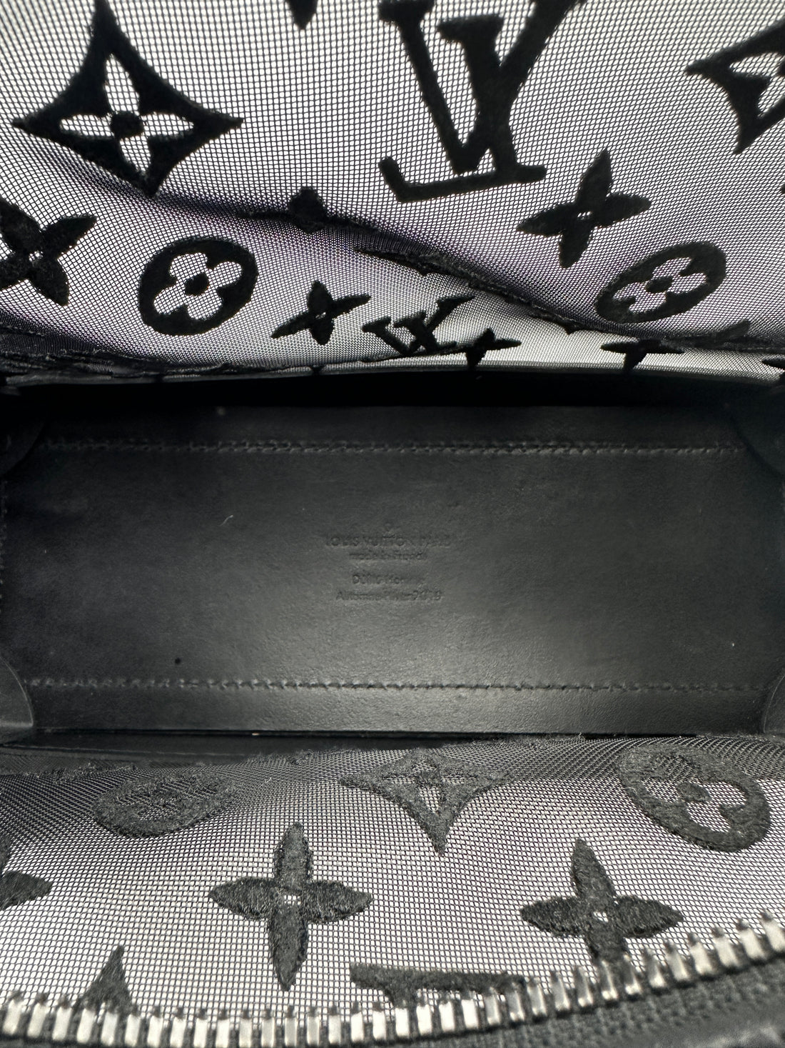 Louis Vuitton Black Monogram Mesh Soft Trunk LV3105