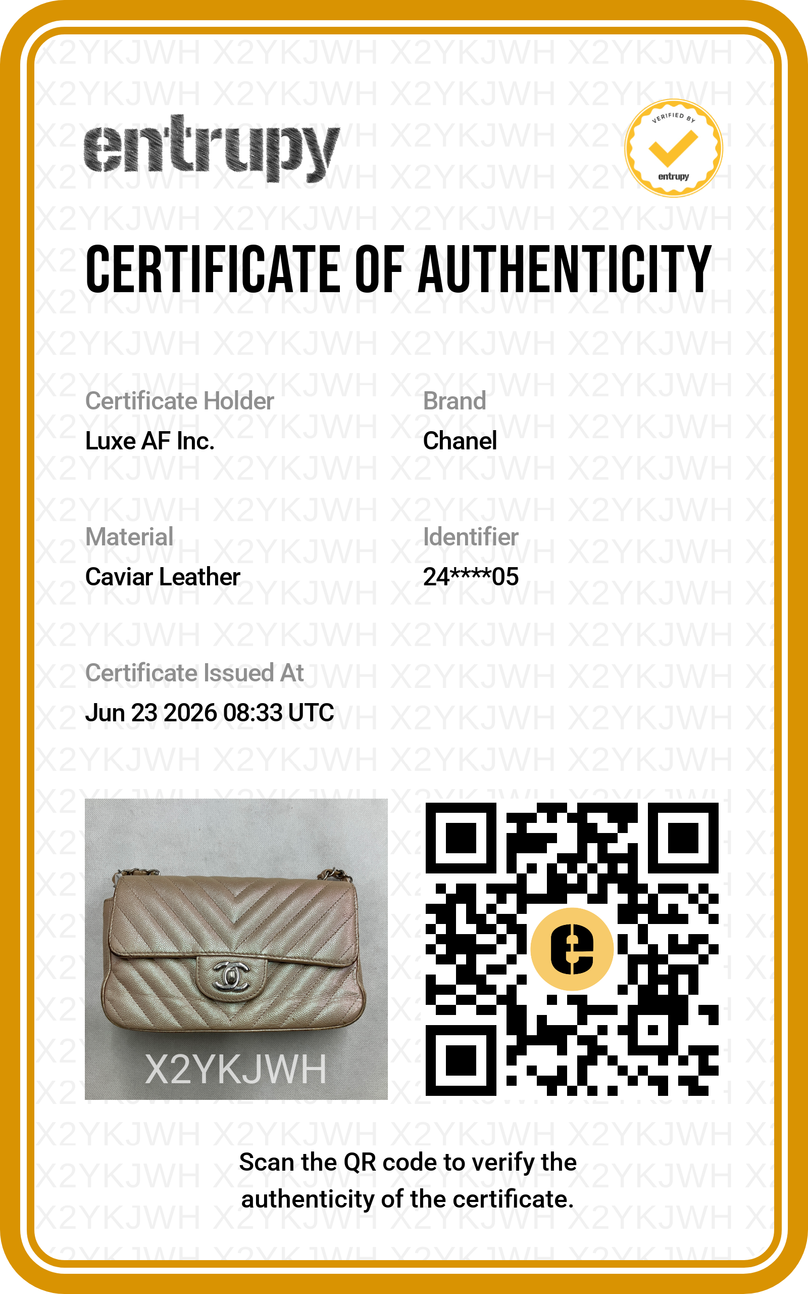 Chanel Classic Flap Iridescent Gold Chevron Quilted Leather Mini Shoulder Bag(24***05) CC2398