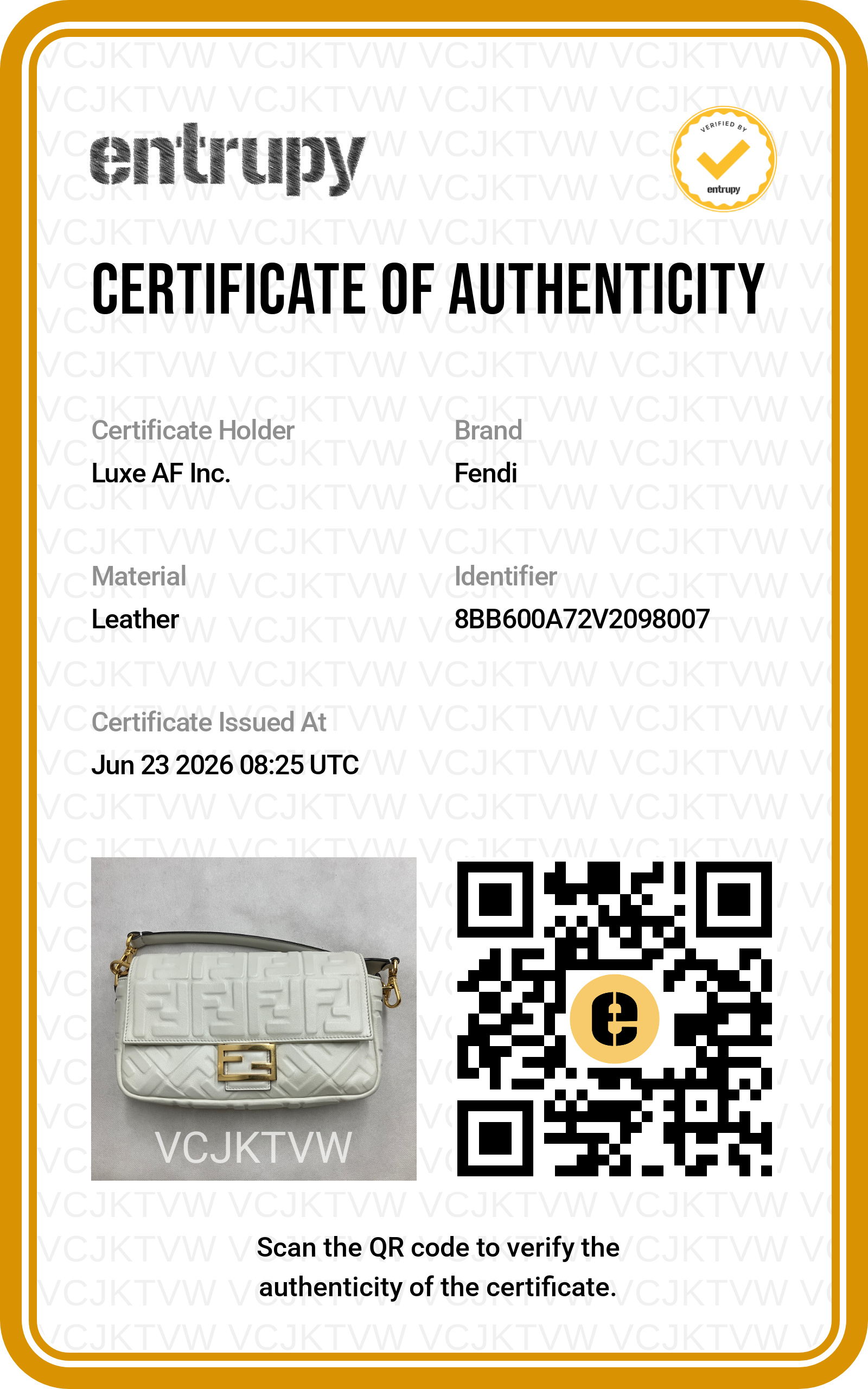 Fendi Baguette White FF Embossed Leather Shoulder Bag FF126