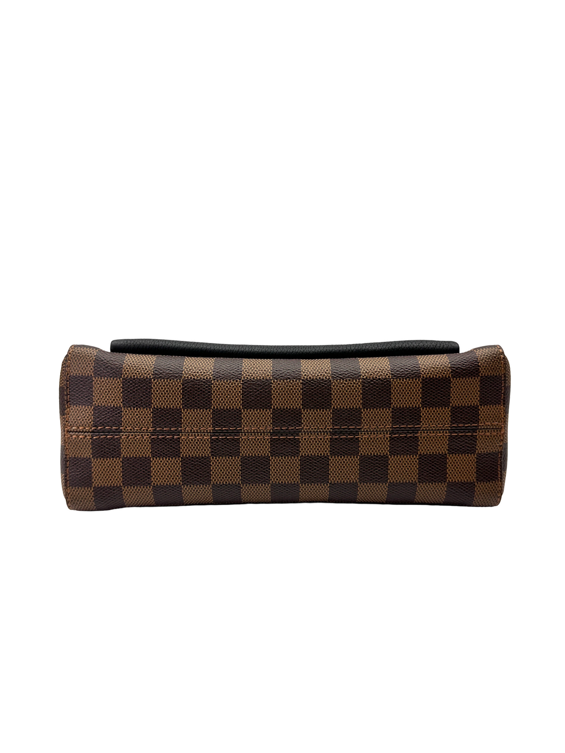 Louis Vuitton Vavin MM Damier Ebene & Black Leather Canvas Wallet On Chain LV3111