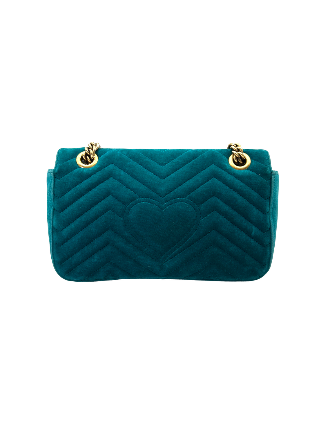 Gucci GG Marmont Blue Velvet Shoulder Bag GG1363