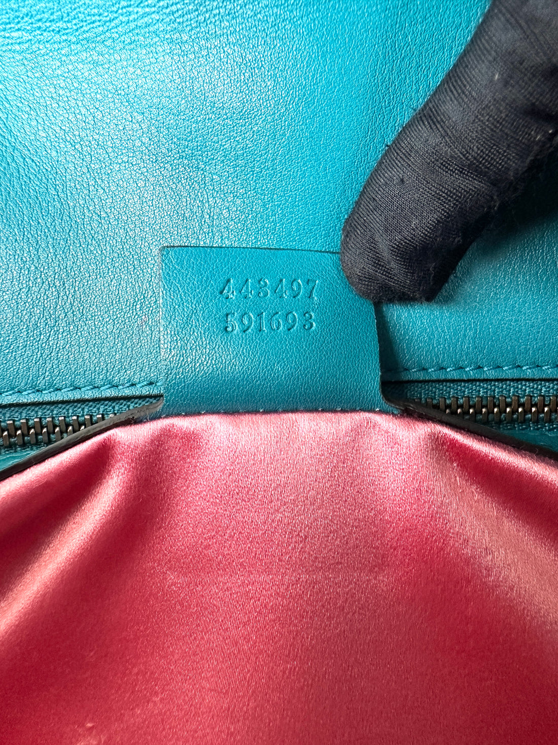 Gucci GG Marmont Blue Velvet Shoulder Bag GG1363