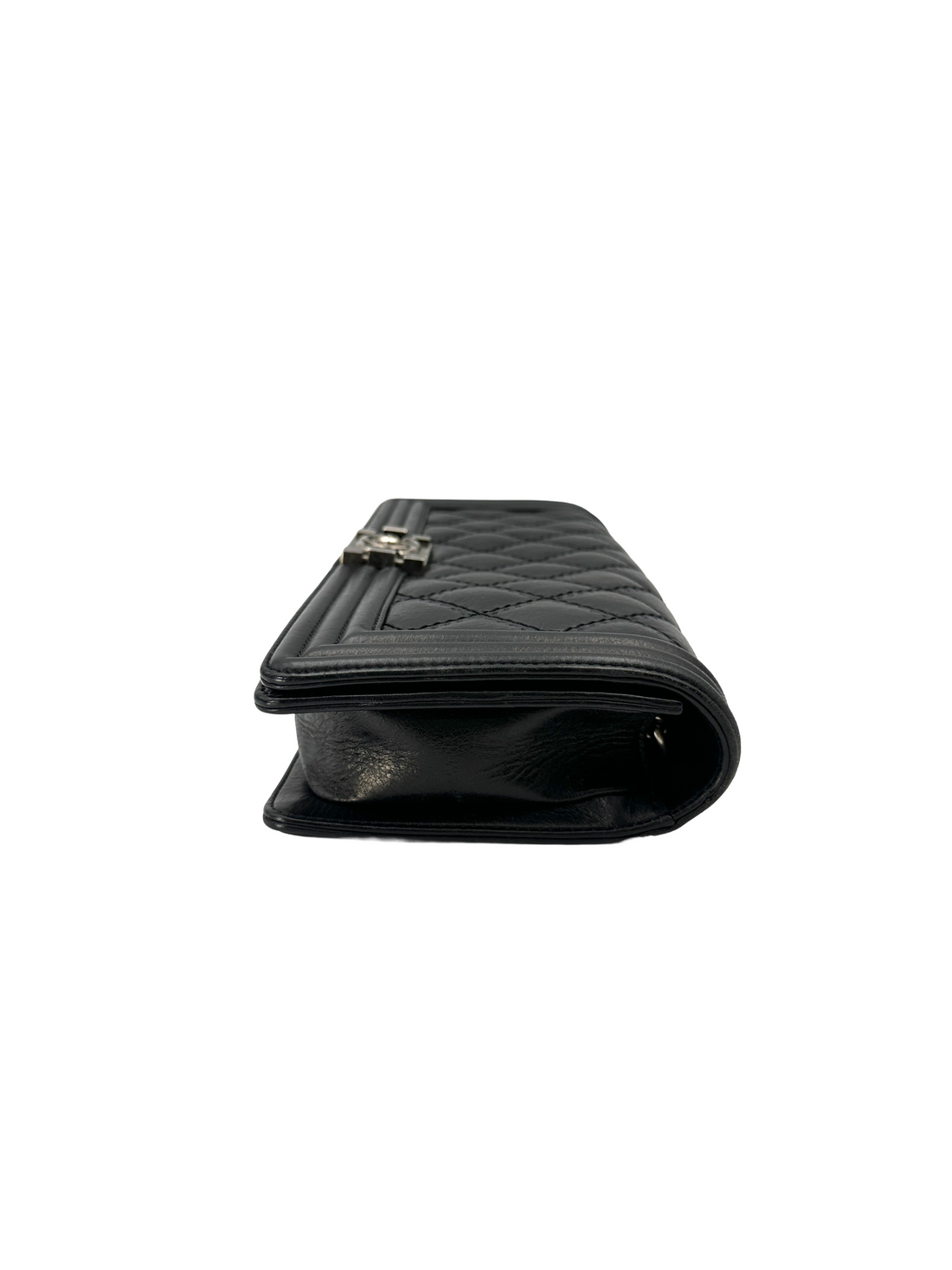 Chanel LeBoy Black Quilted Leather Long Flap Bag(18***66) CC2253