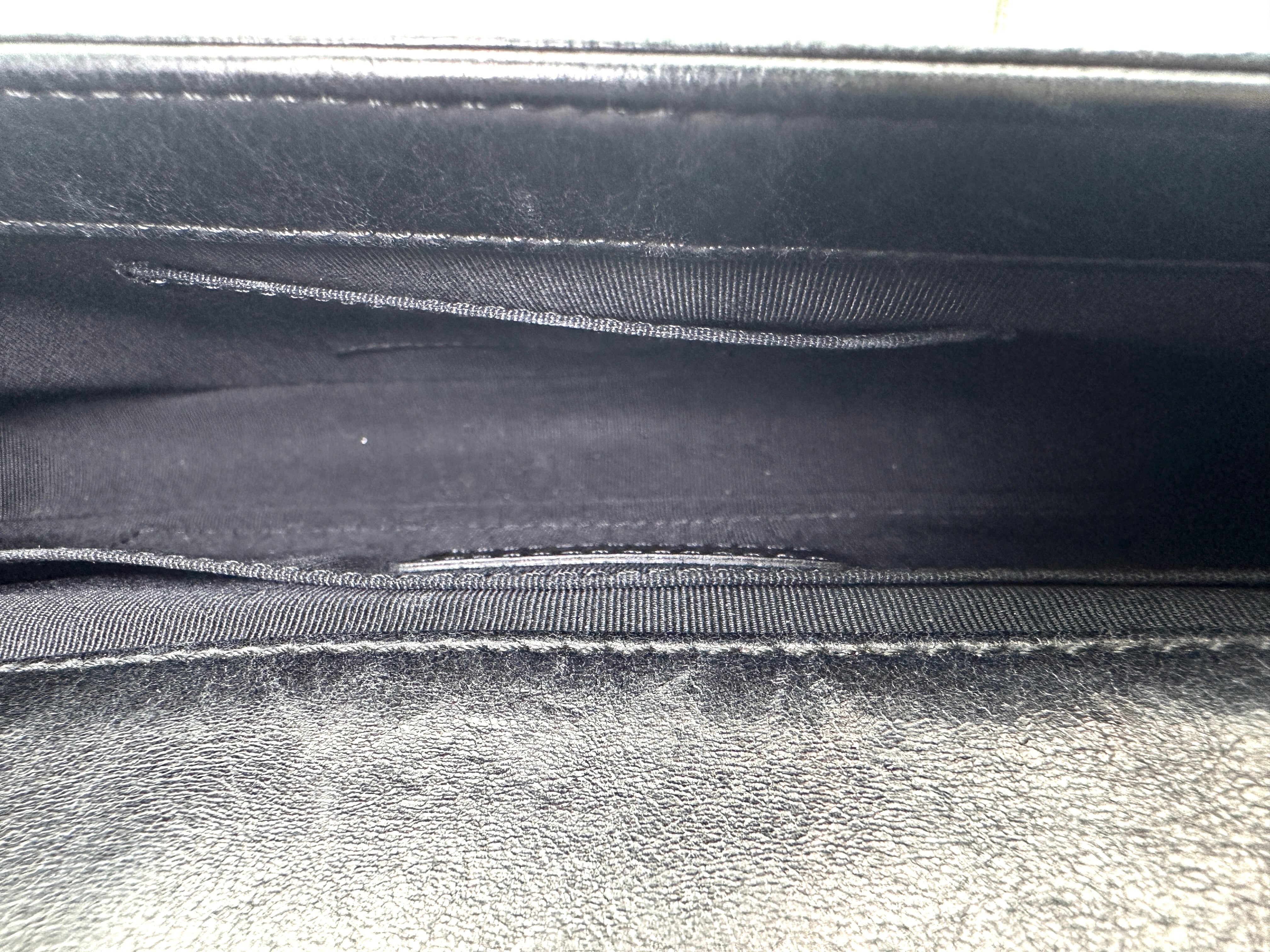 Chanel LeBoy Black Quilted Leather Long Flap Bag(18***66) CC2253