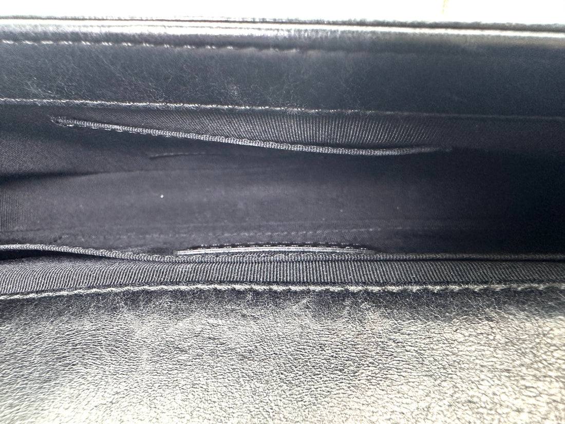 Chanel LeBoy Black Quilted Leather Long Flap Bag(18***66) CC2253