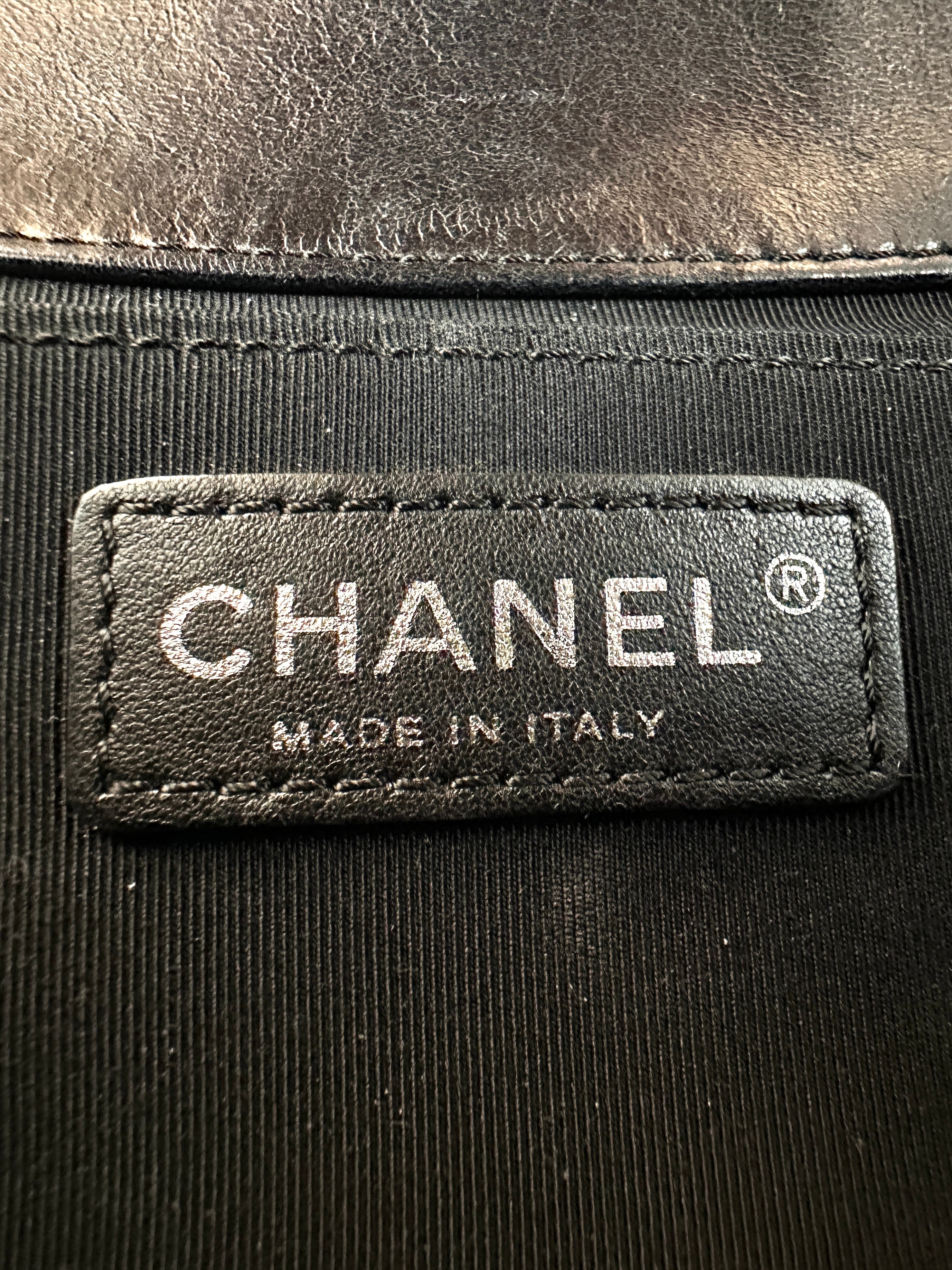 Chanel LeBoy Black Quilted Leather Long Flap Bag(18***66) CC2253