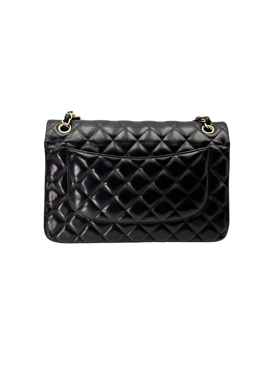 Chanel Classic Flap Black Quilted Leather Jumbo Shoulder Bag With Gold Buckle(14***19) CC2257
