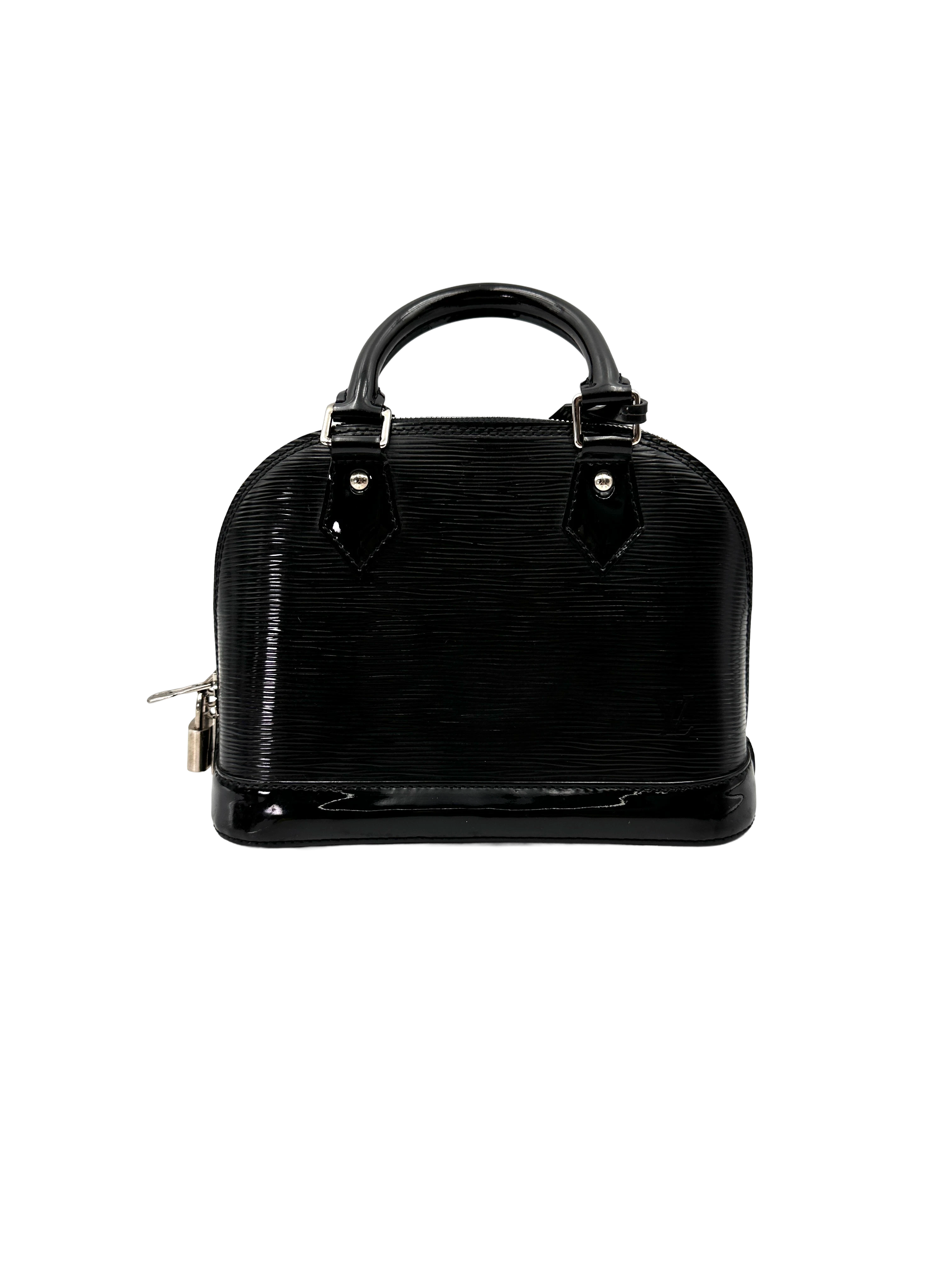 Louis Vuitton Alma BB Black Epi Leather Handle Bag LV3108