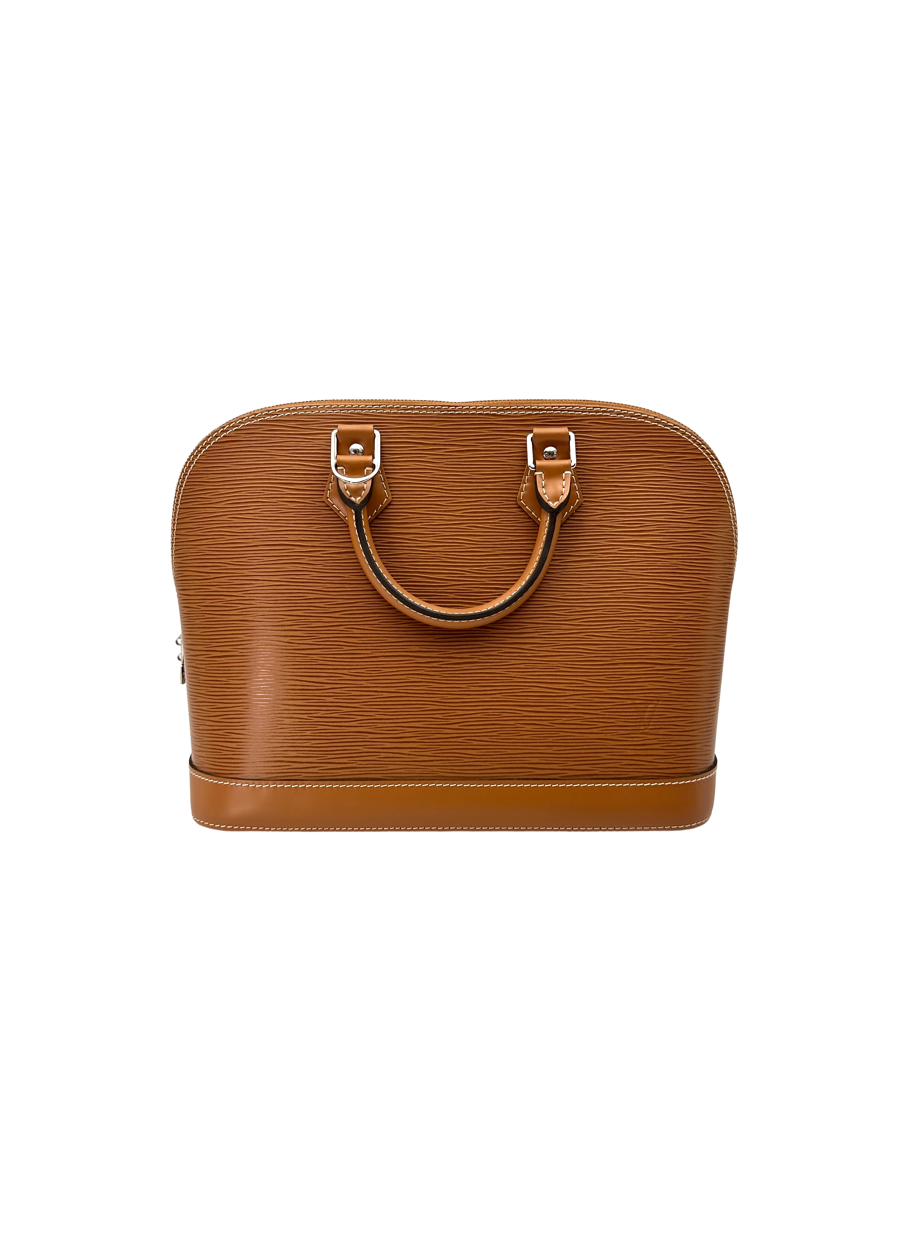Louis Vuitton Alma Brown Epi Leather Handle Bag LV3109