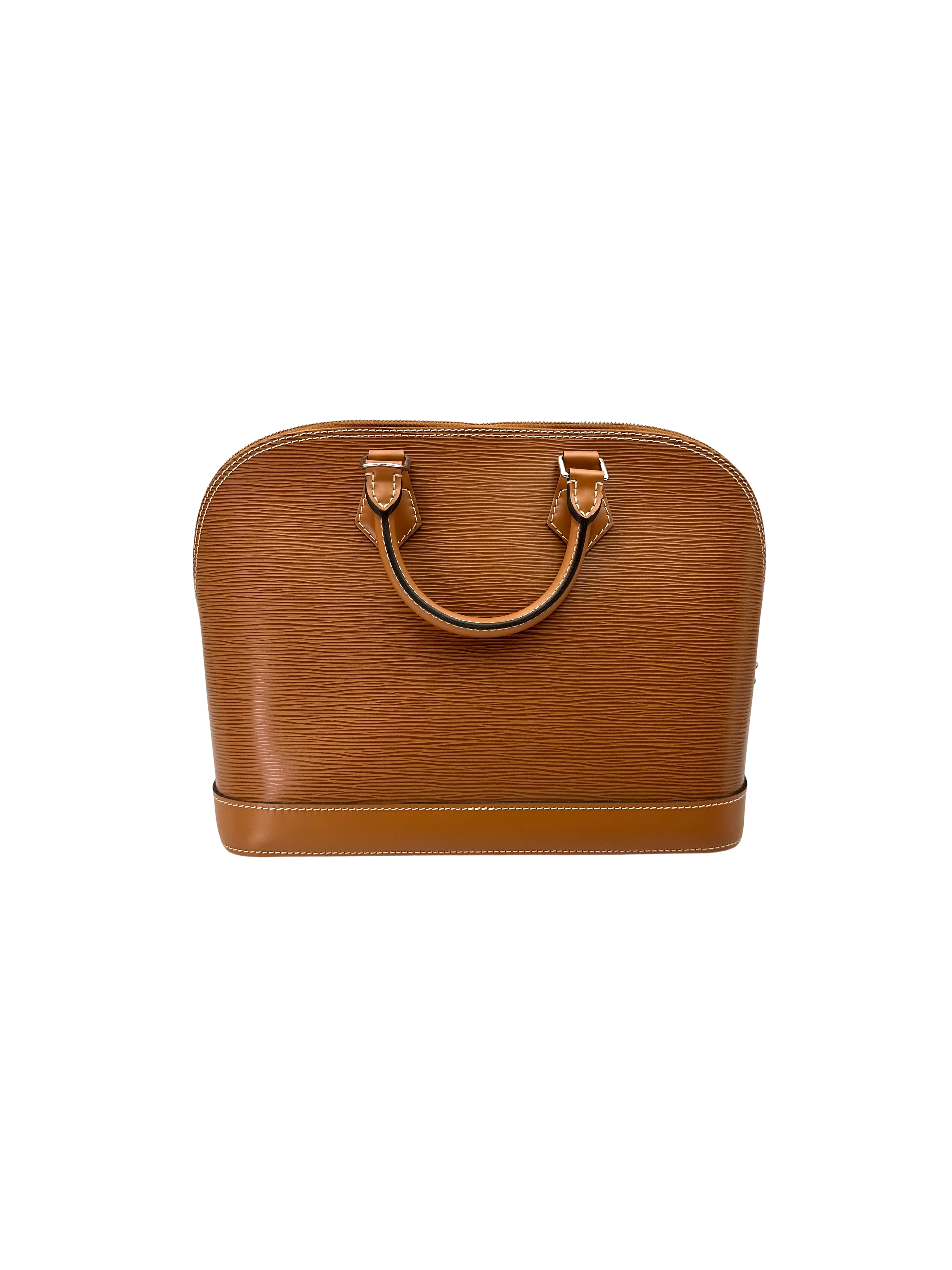 Louis Vuitton Alma Brown Epi Leather Handle Bag LV3109