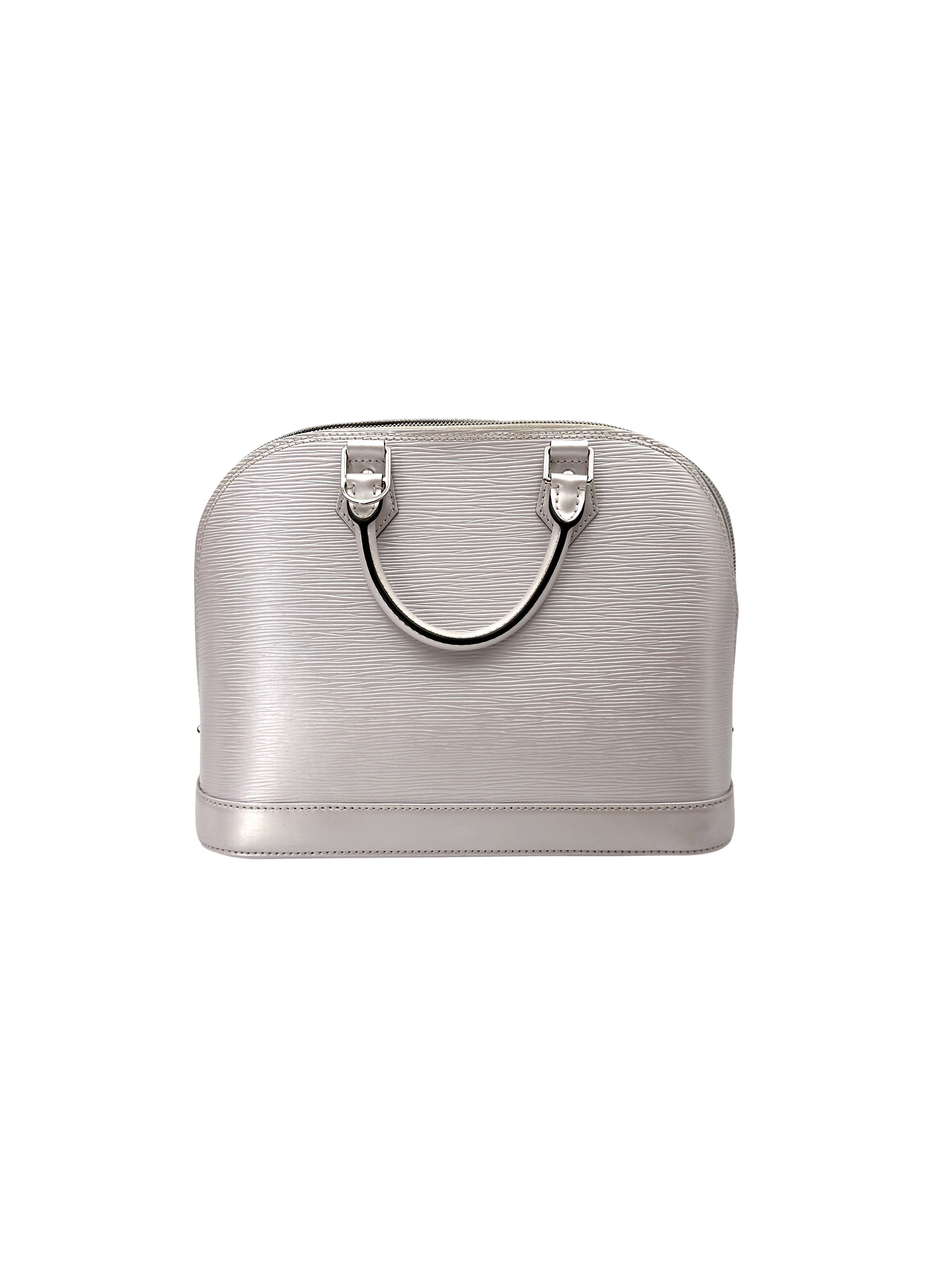 Louis Vuitton Alma White Epi Leather Handle Bag LV3110