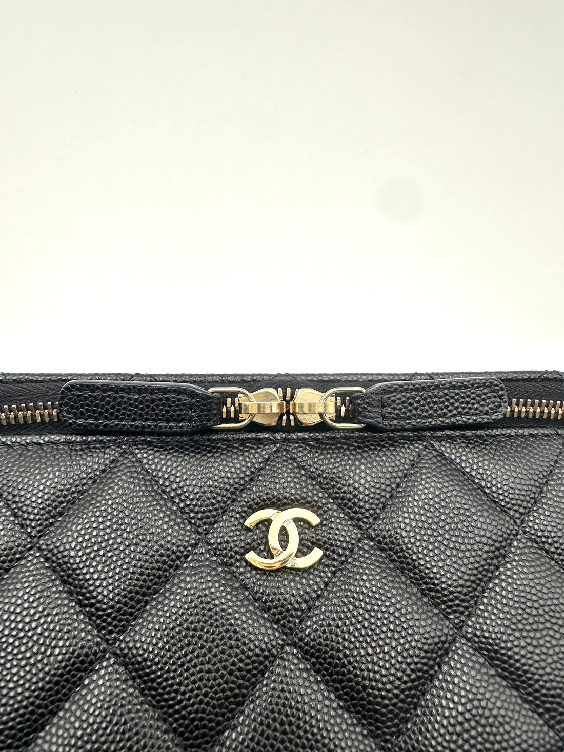 Chanel Black Quilted Leather Vanity Case(32***14) CC2256