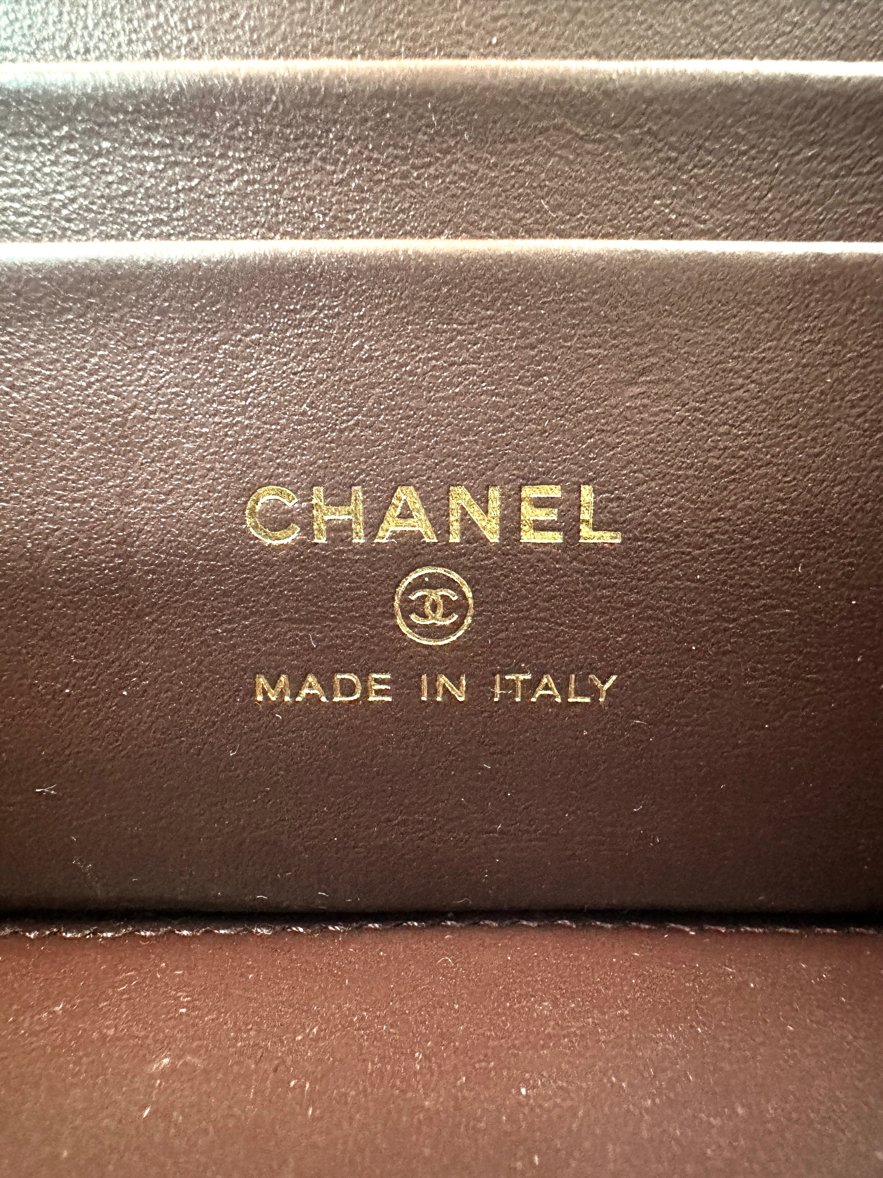 Chanel Black Quilted Leather Vanity Case(32***14) CC2256
