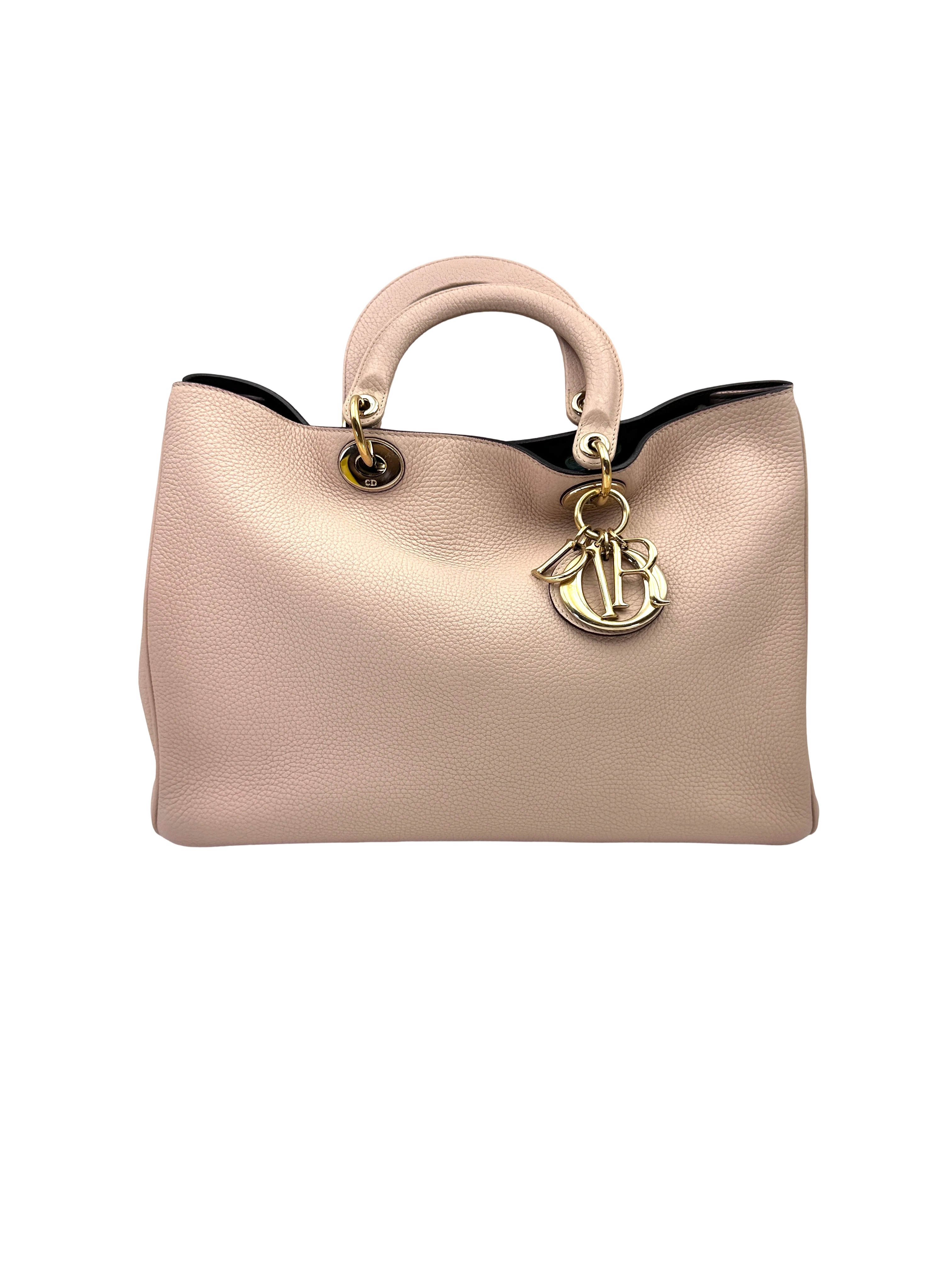 Christian Dior Diorissimo Pink Leather Handle Bag DR822