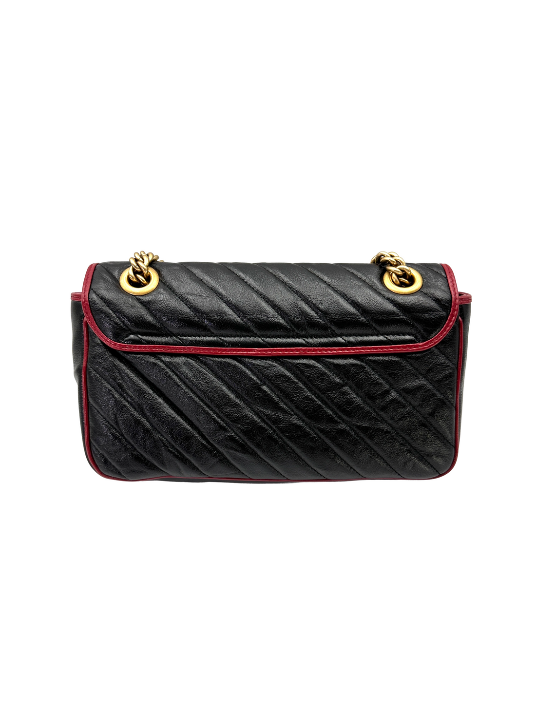 Gucci GG Marmont Black Matelasse Leather Shoulder Bag GG1364