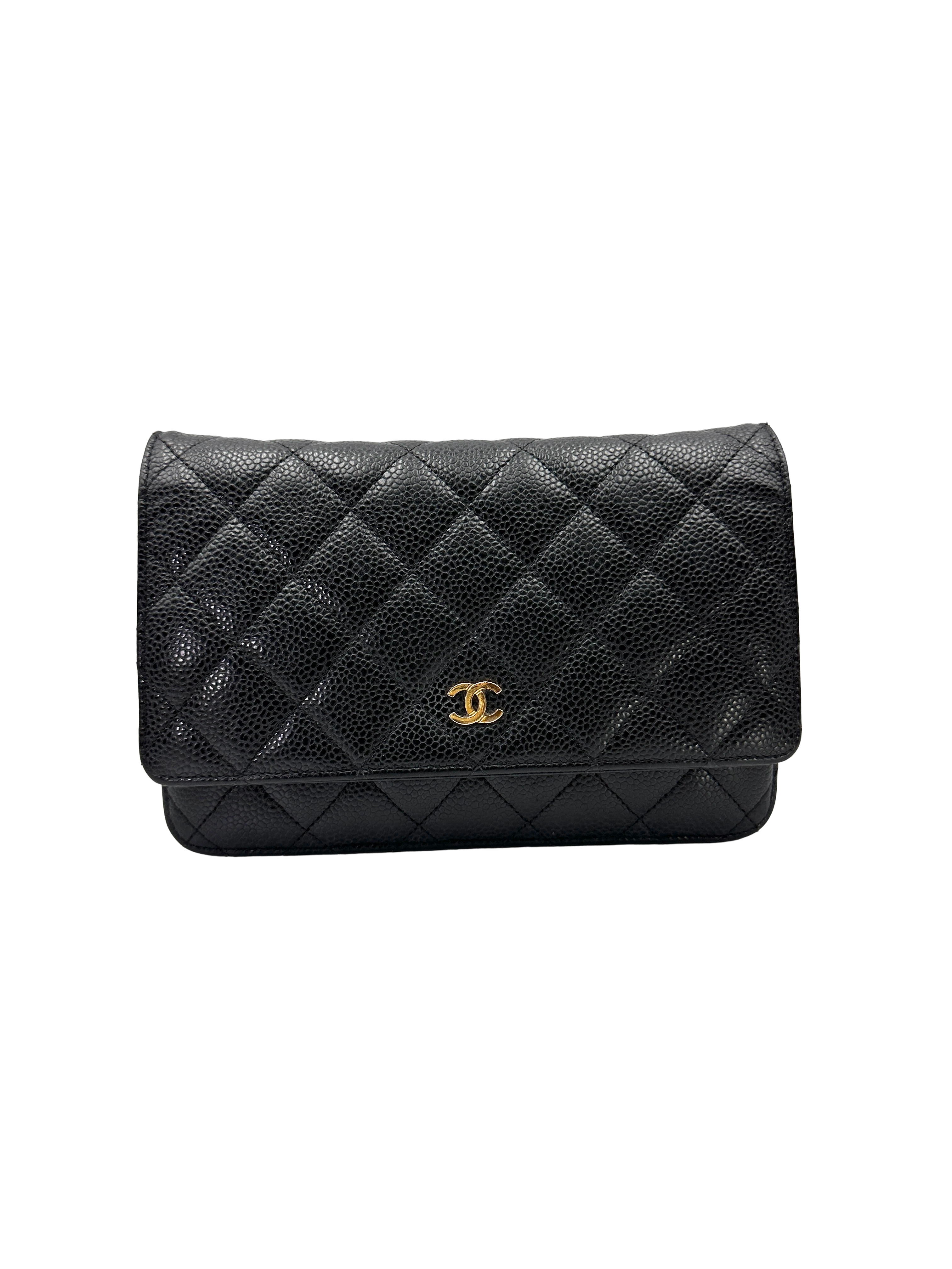 Chanel Black Quilted Leather Wallet On Chain(20***15) CC2262