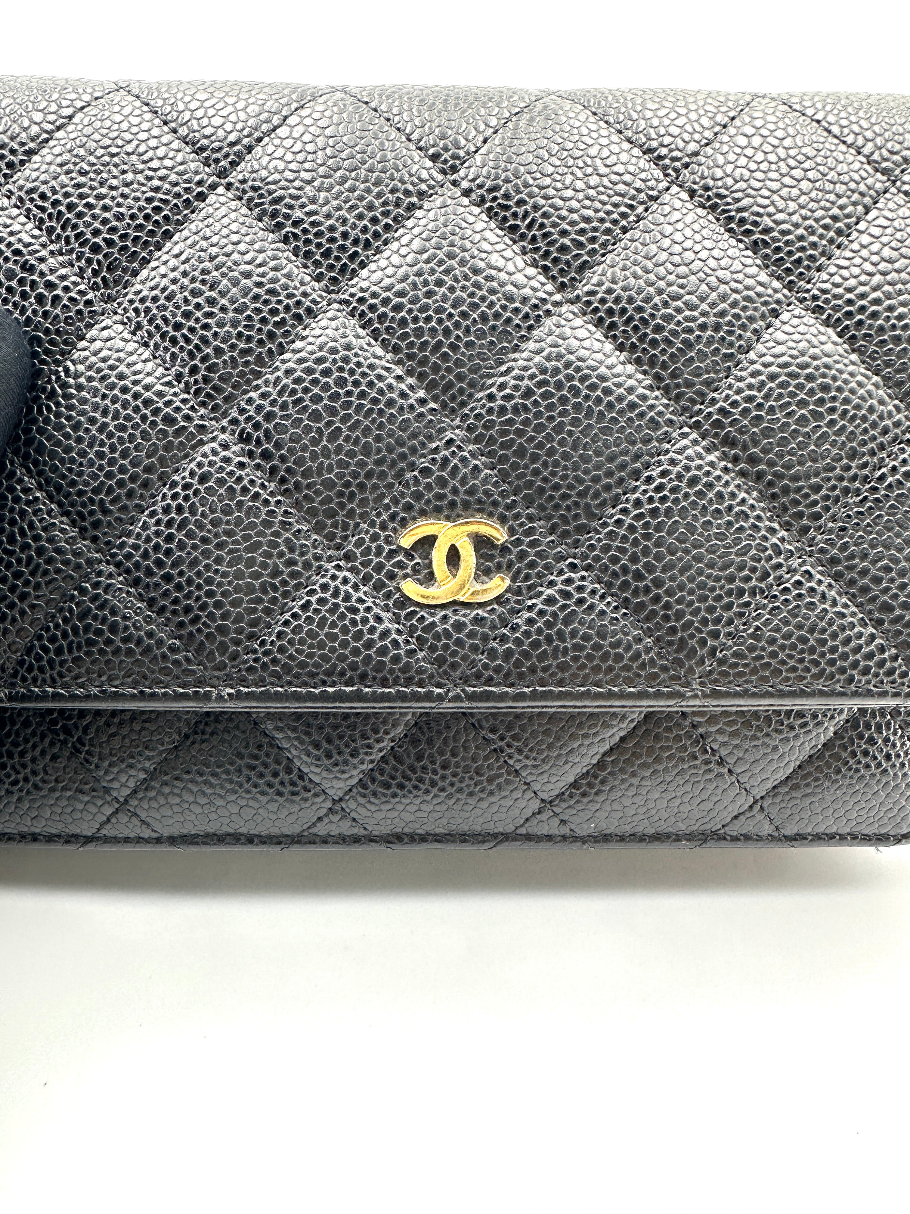 Chanel Black Quilted Leather Wallet On Chain(20***15) CC2262