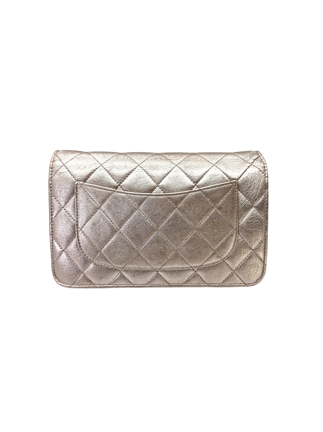 Chanel 2.55 Reissue Beige Quilted Leather Wallet On Chain(19***32) CC2264