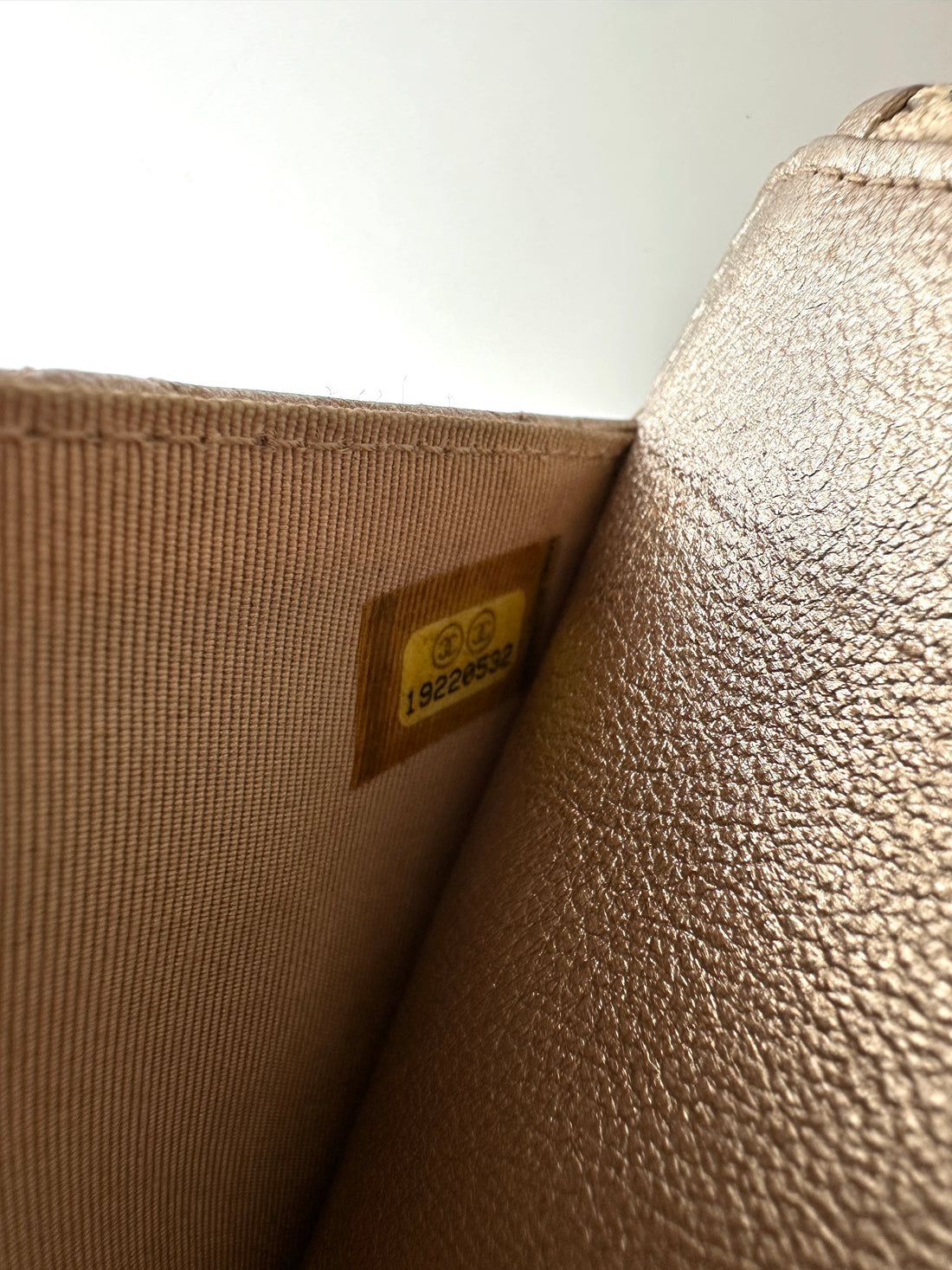 Chanel 2.55 Reissue Beige Quilted Leather Wallet On Chain(19***32) CC2264