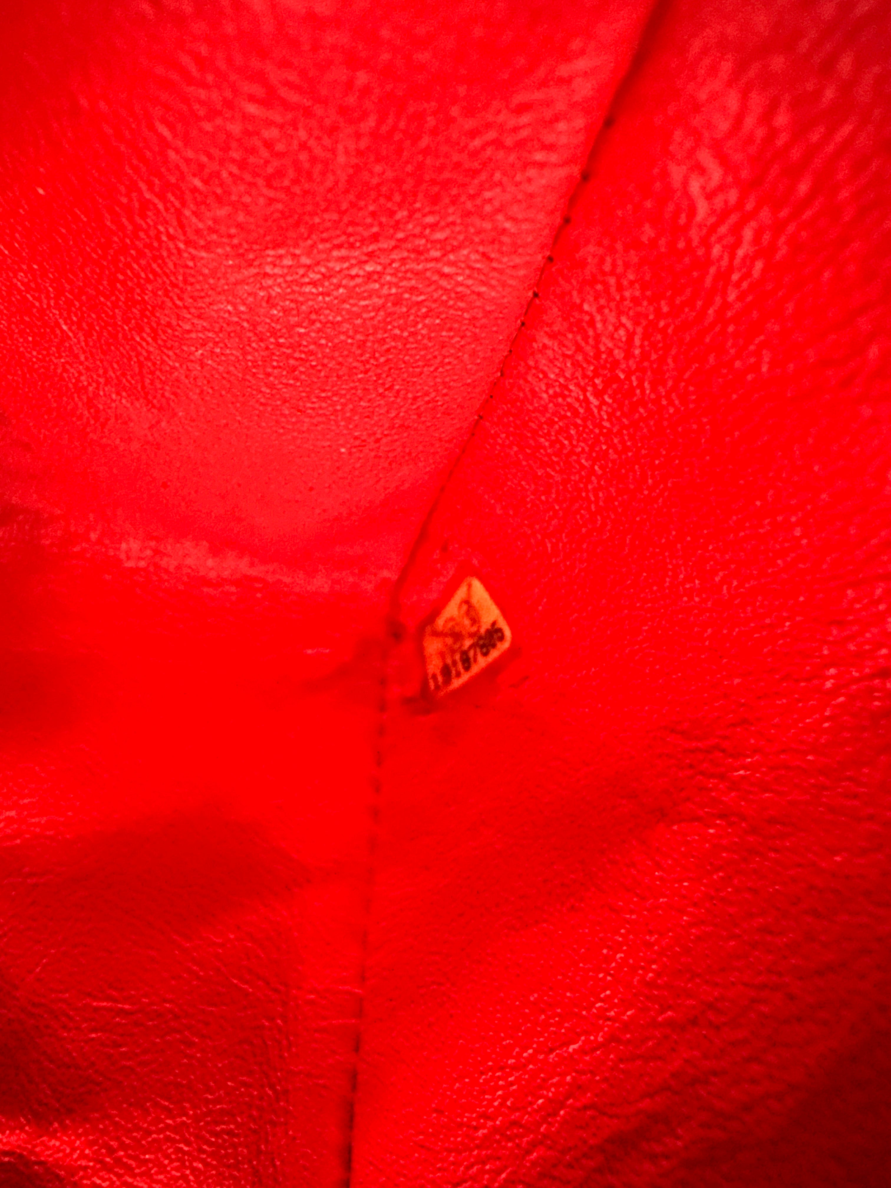 Chanel Classic Flap Red Quilted Patent Leather Shoulder Bag With Silver Buckle(19***05) CC2265