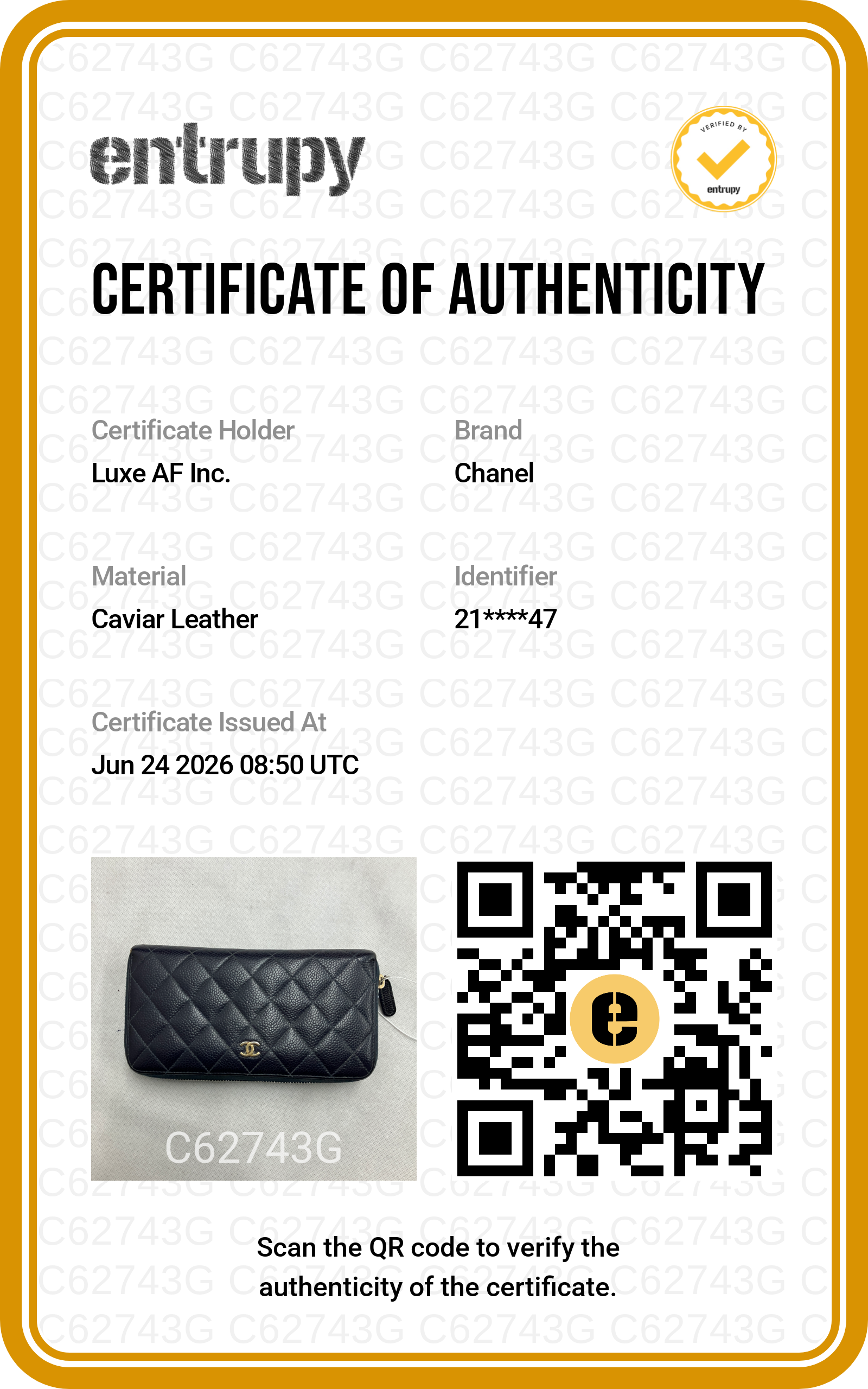 Chanel Black Quilted Leather Long Wallet(21***47) CC2266