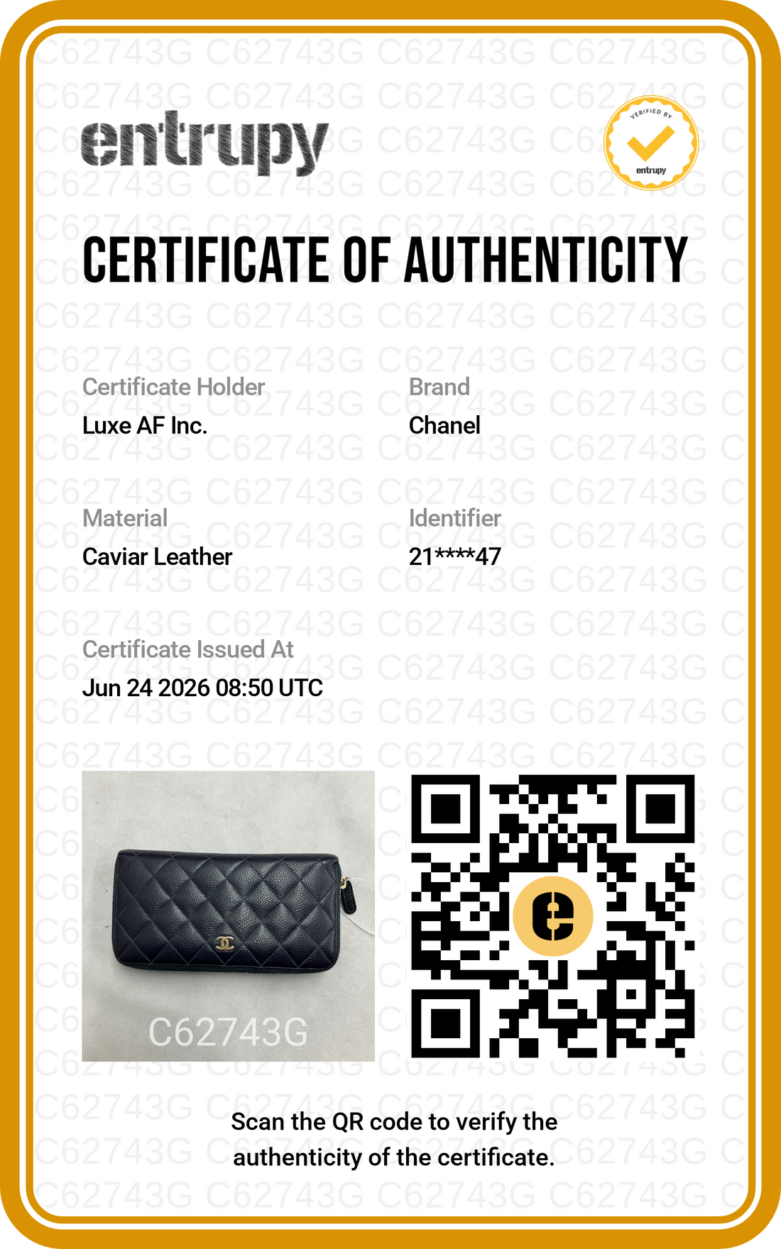 Chanel Black Quilted Leather Long Wallet(21***47) CC2266