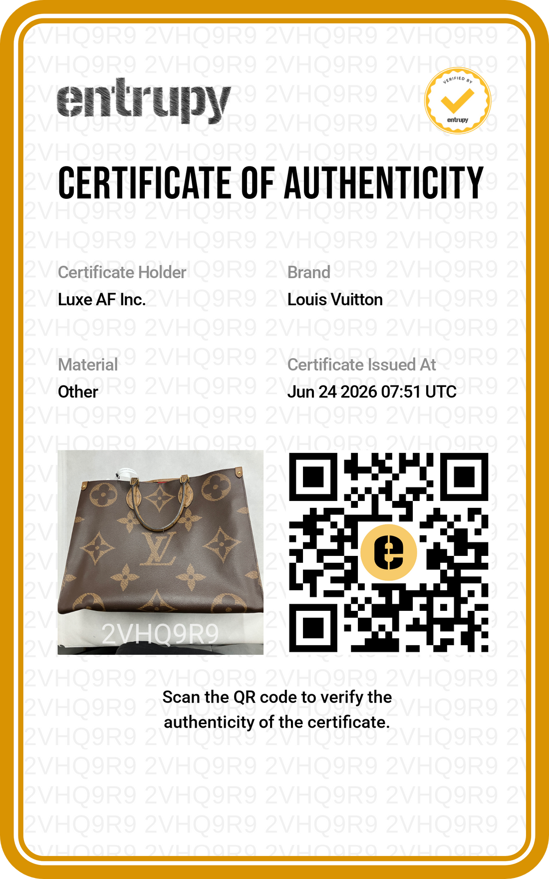 Louis Vuitton Onthego GM Monogram Canvas Handle Bag LV3133