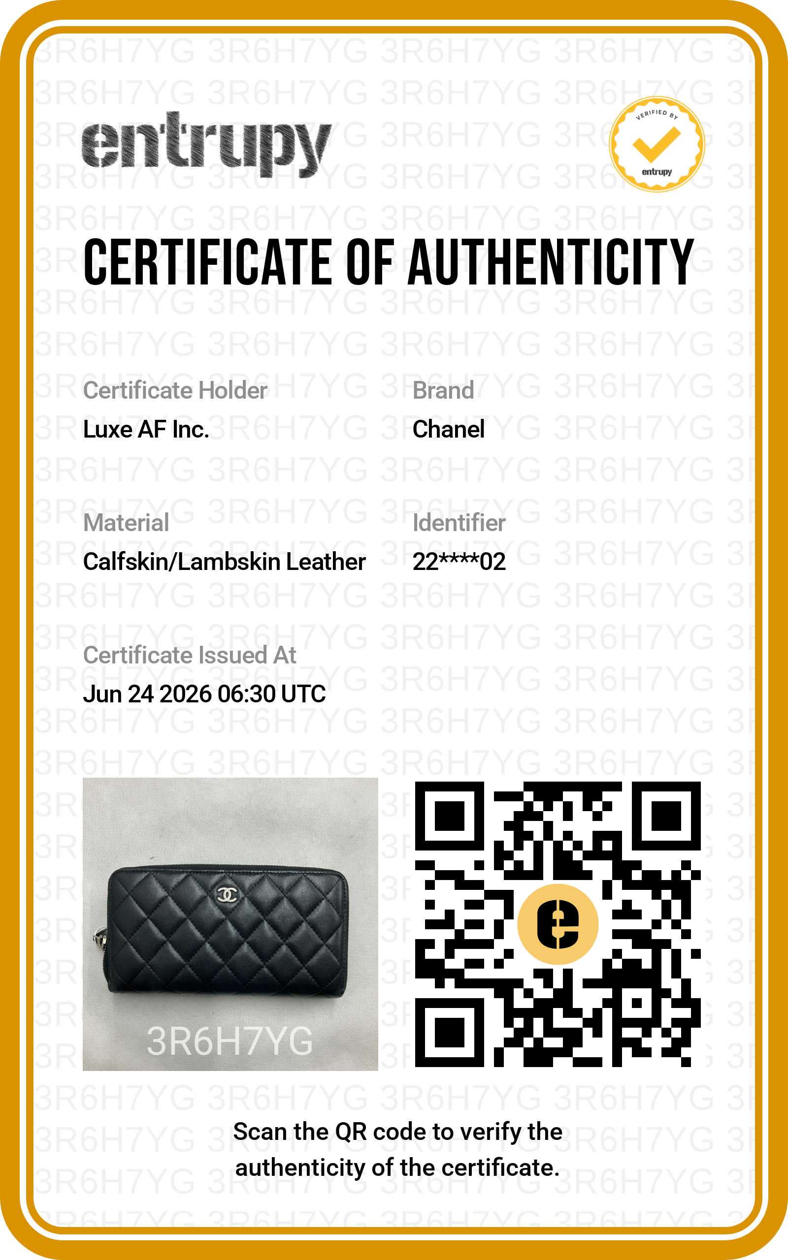 Chanel Black Quilted Leather Long Wallet(22***02) CC2417