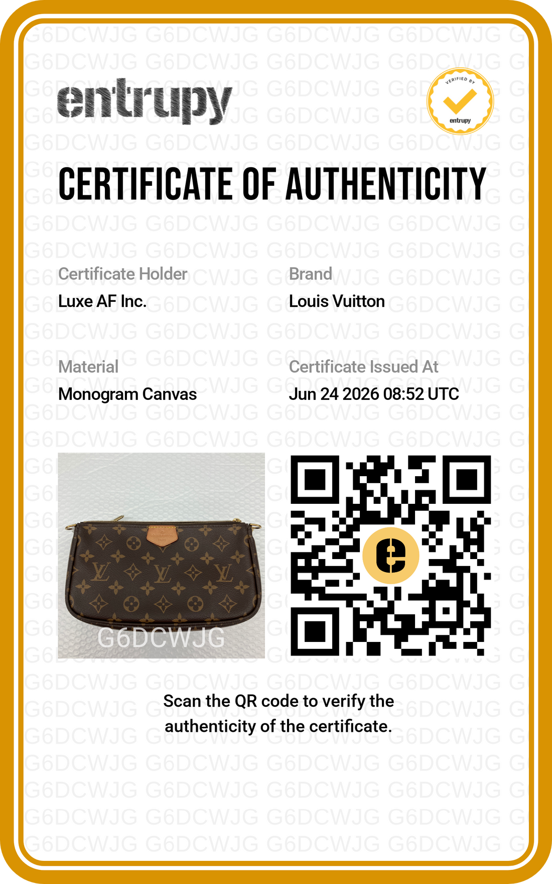 Louis Vuitton Brown Monogram Canvas Multi Pochette Accessoires LV3125