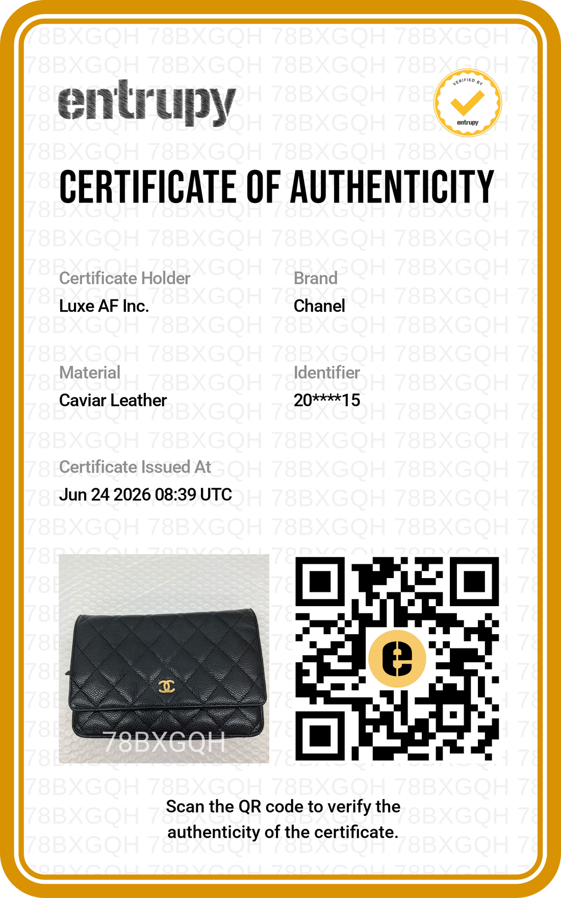 Chanel Black Quilted Leather Wallet On Chain(20***15) CC2262