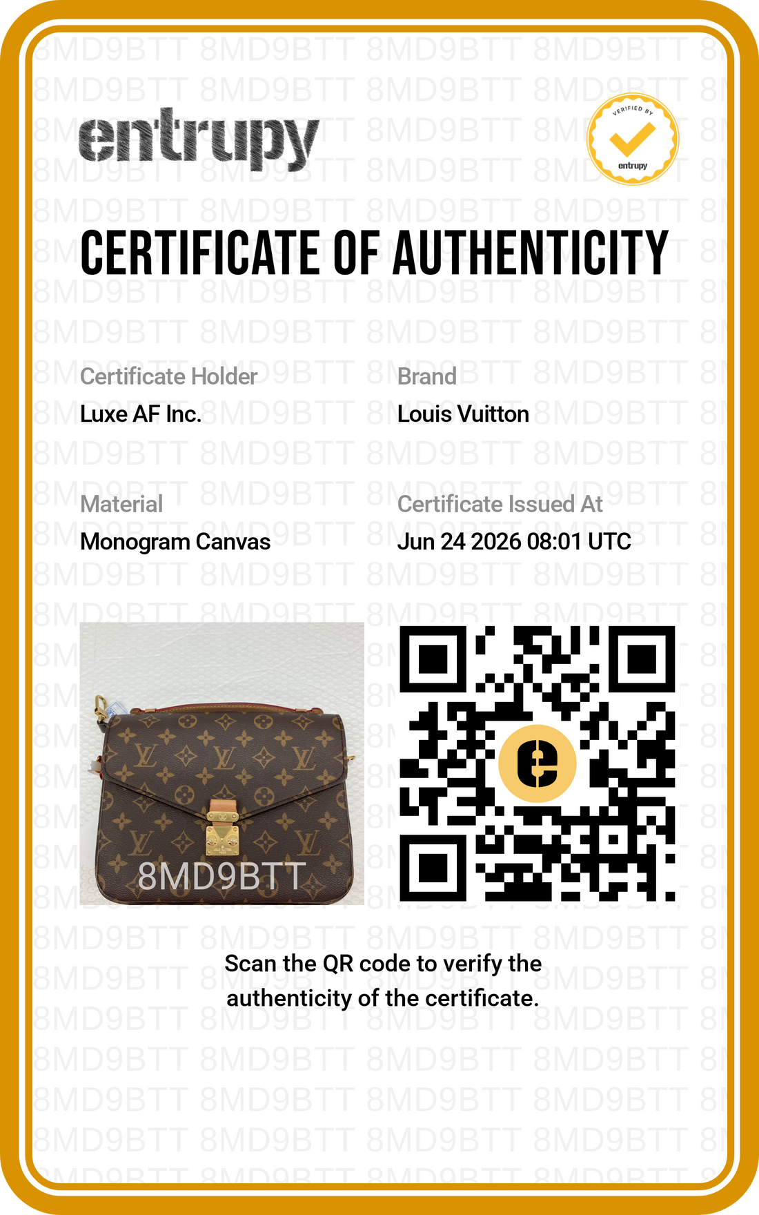 Louis Vuitton Monogram Canvas Pochette Metis LV3119