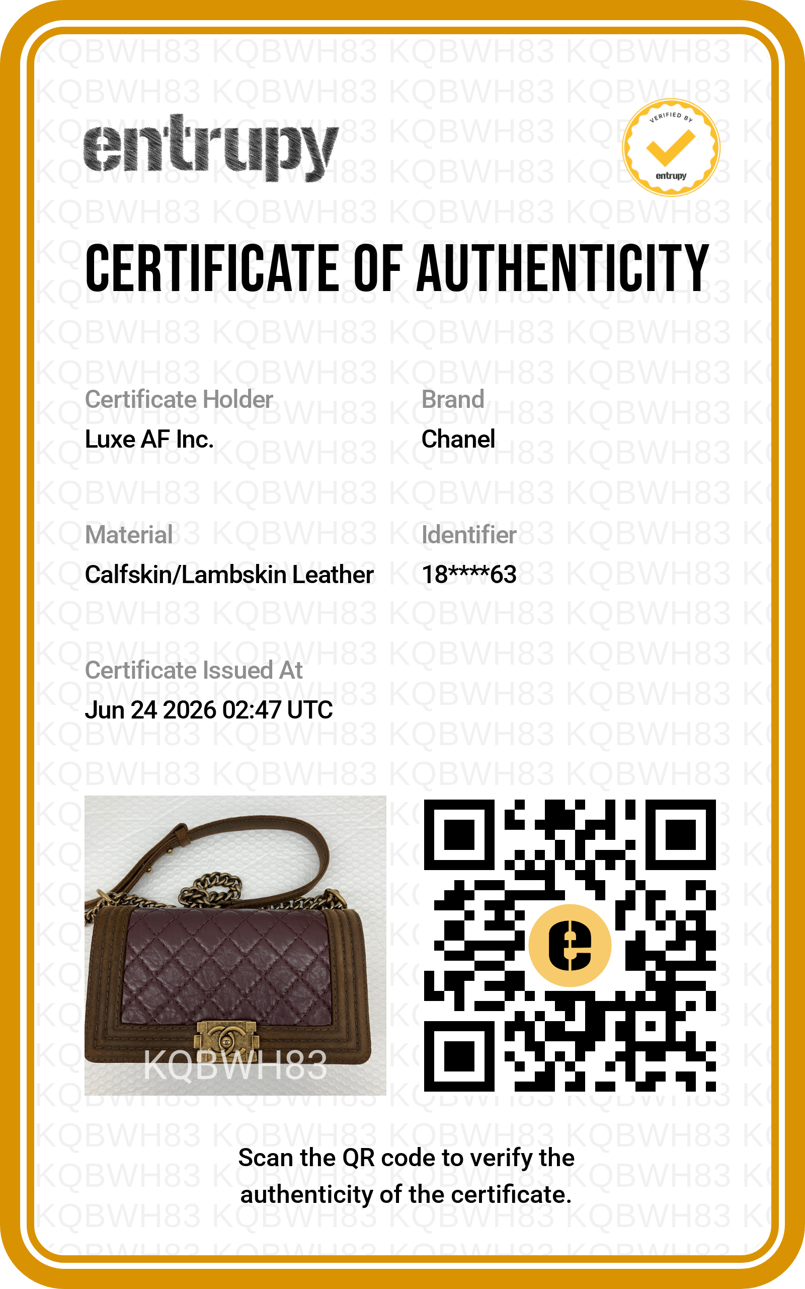 Chanel LeBoy Brown/Red Quilted Leather Medium Size Flap Bag(18***63) CC2252