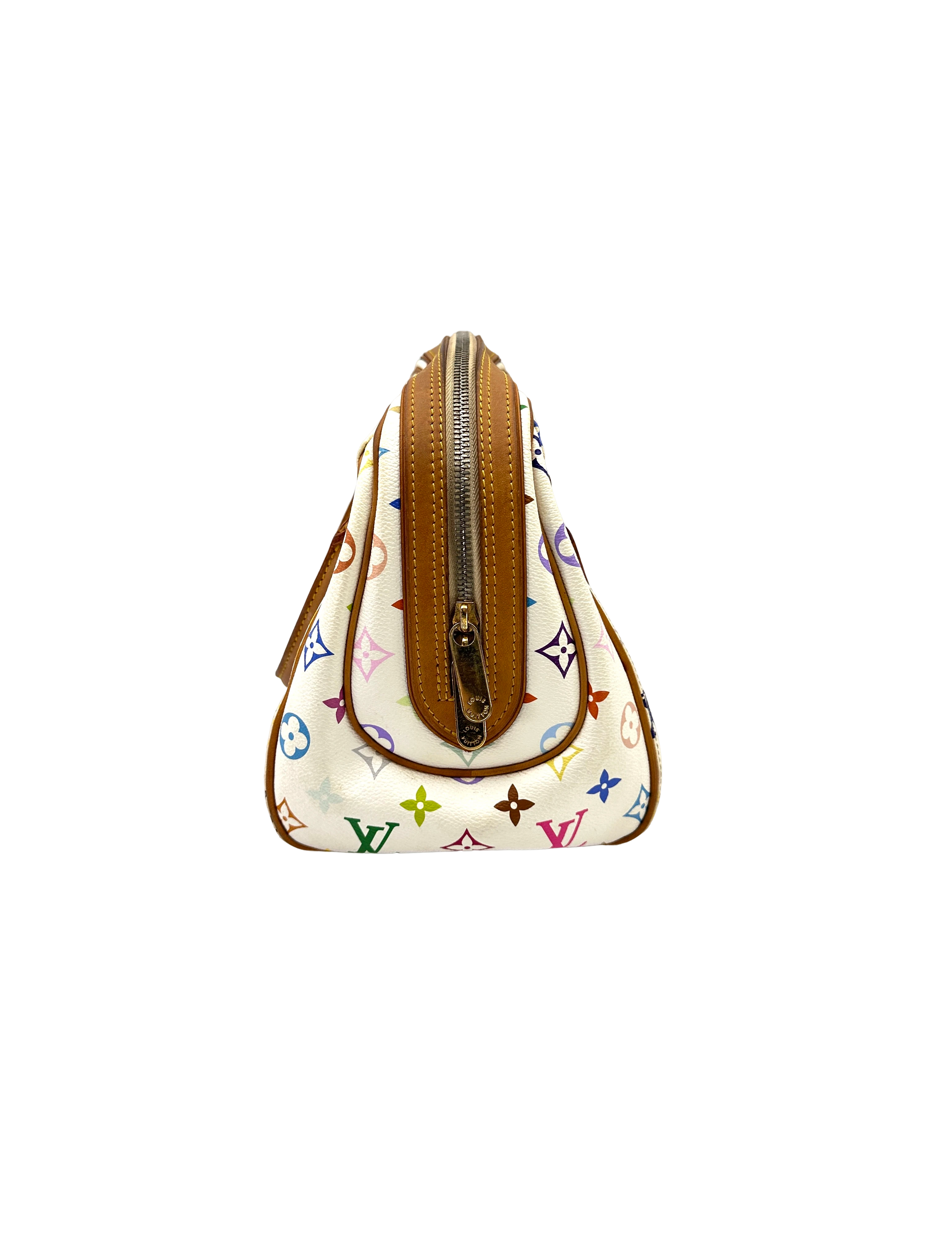 Louis Vuitton x Takashi Murakami White Multicolor Monogram Priscilla Bag LV3128
