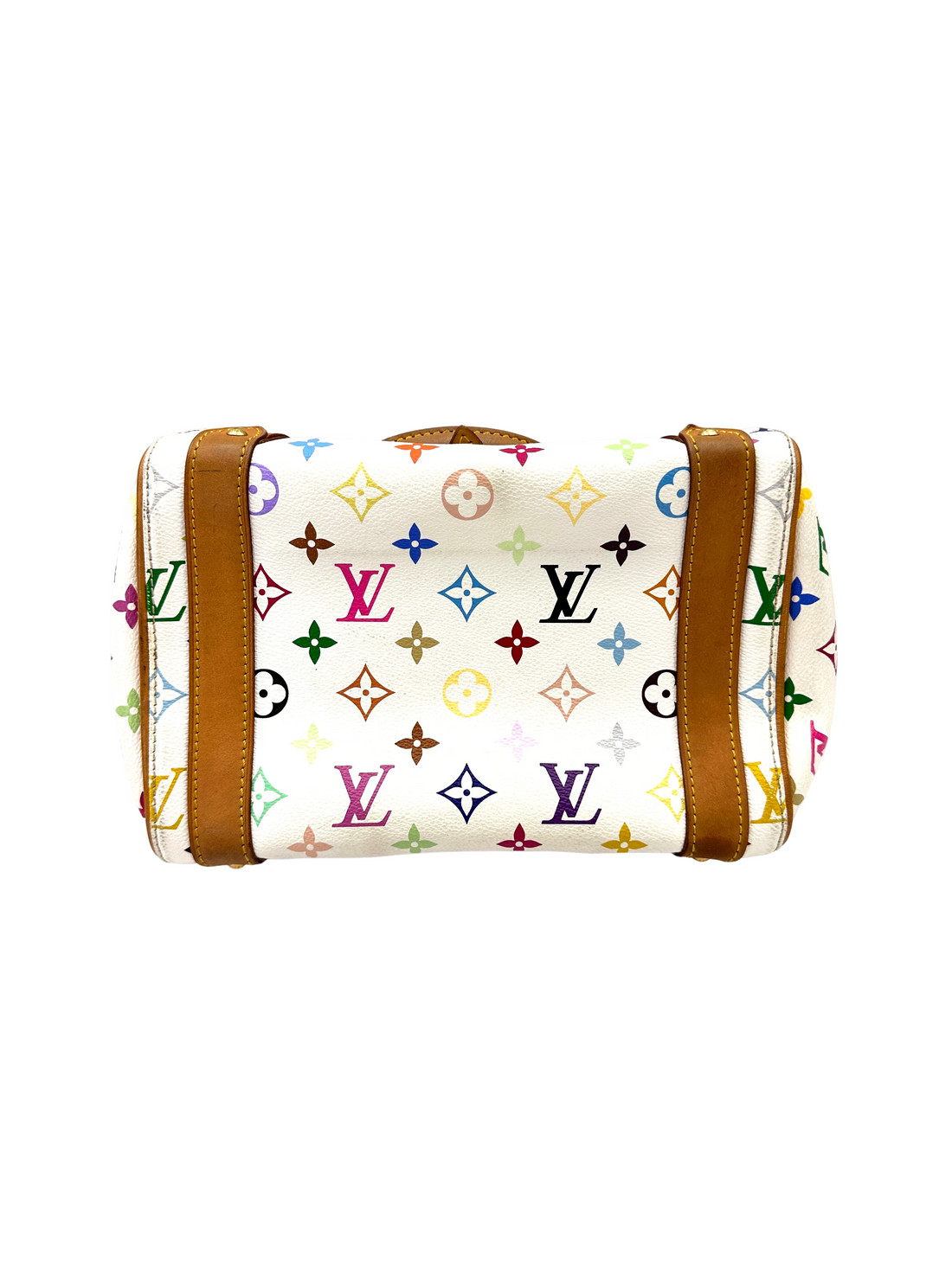 Louis Vuitton x Takashi Murakami White Multicolor Monogram Priscilla Bag LV3128