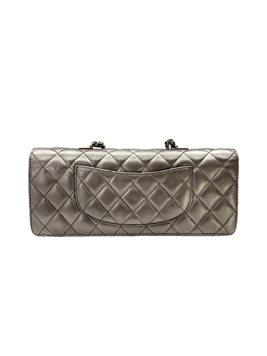 Chanel Fantasy Pearls Metallic Grey Quilted Leather Flap Bag(23***35) CC2271