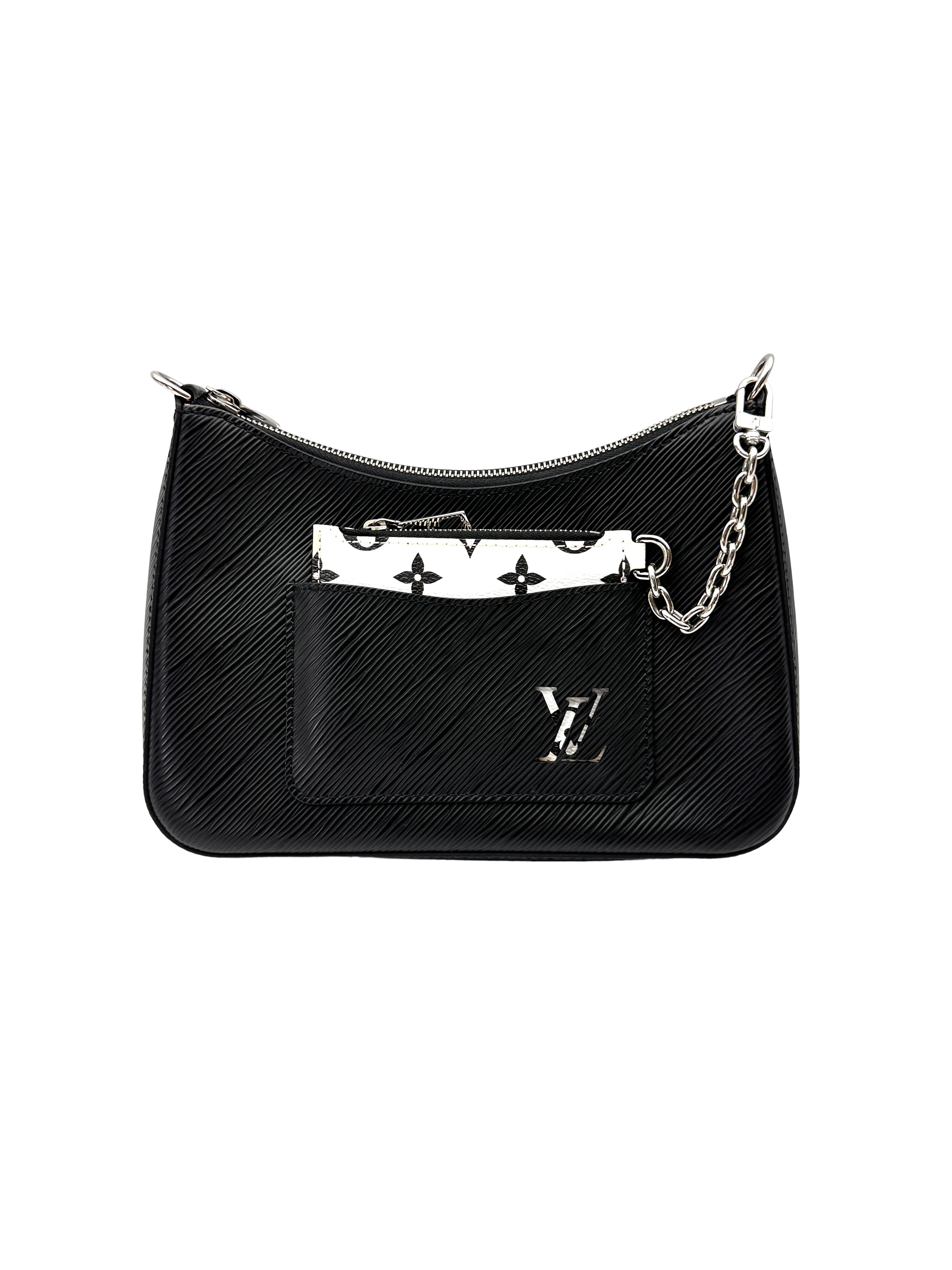 Louis Vuitton Marelle Black Epi Leather Shoulder Bag LV3129