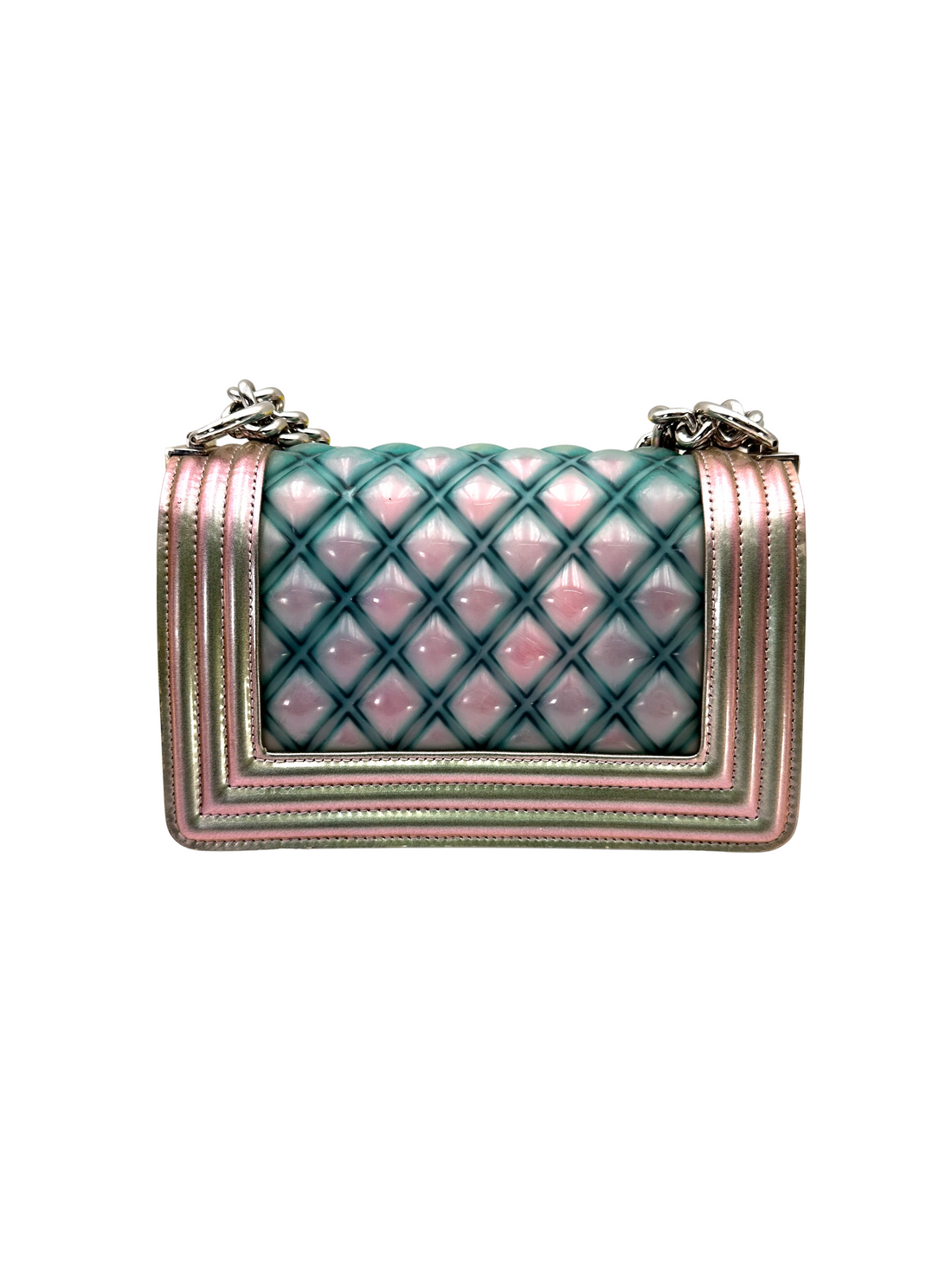 Chanel LeBoy Iridescent Quilted Leather Small Size Flap Bag(26***24) CC2270