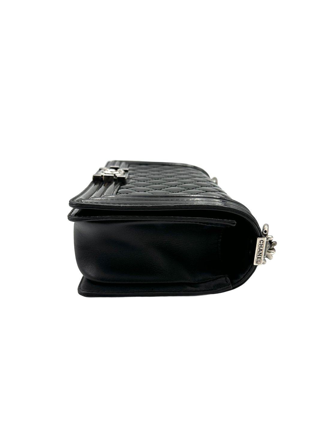 Chanel LeBoy Black Quilted Patent Leather Flap Bag(17***94) CC2274