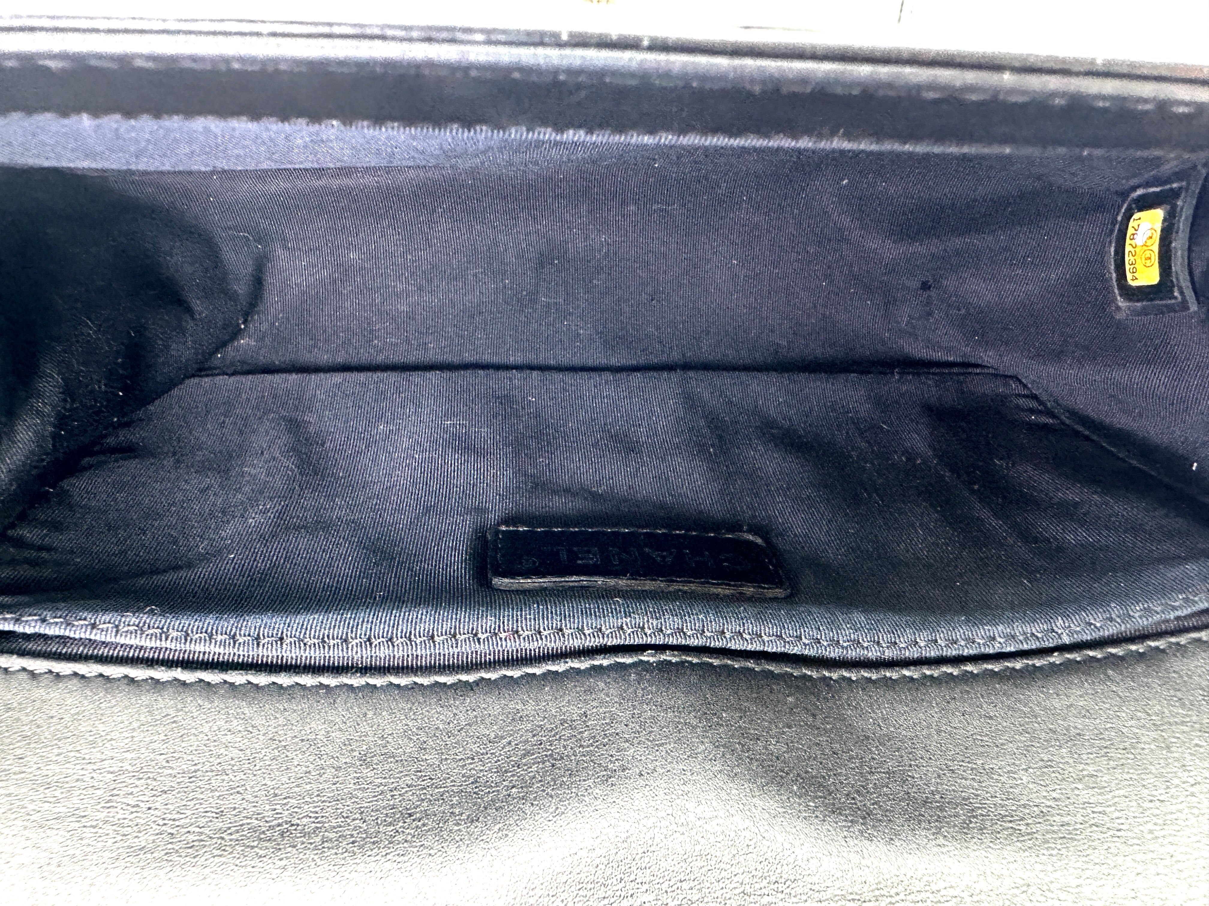 Chanel LeBoy Black Quilted Patent Leather Flap Bag(17***94) CC2274